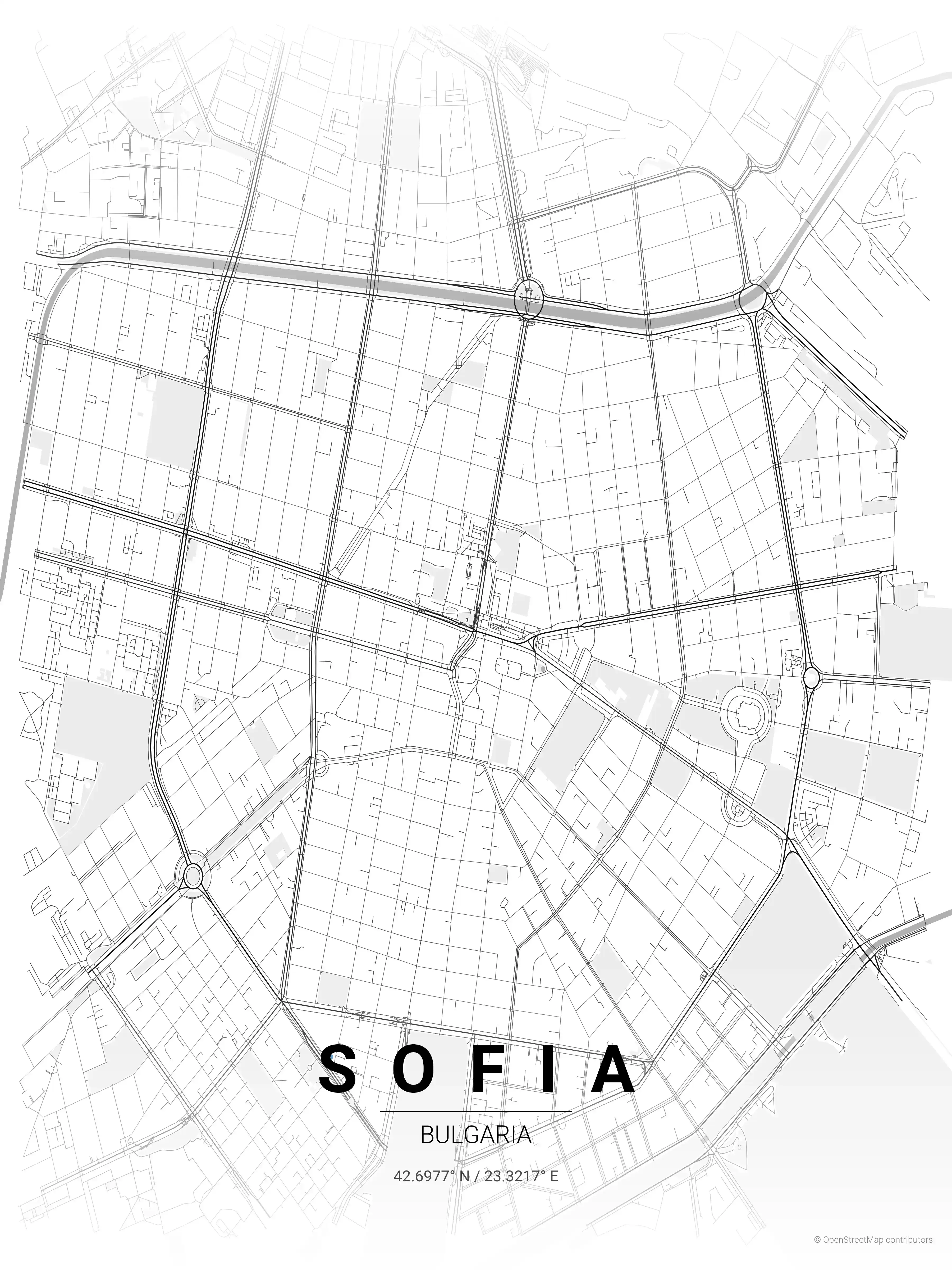 Sofia contrast zones map