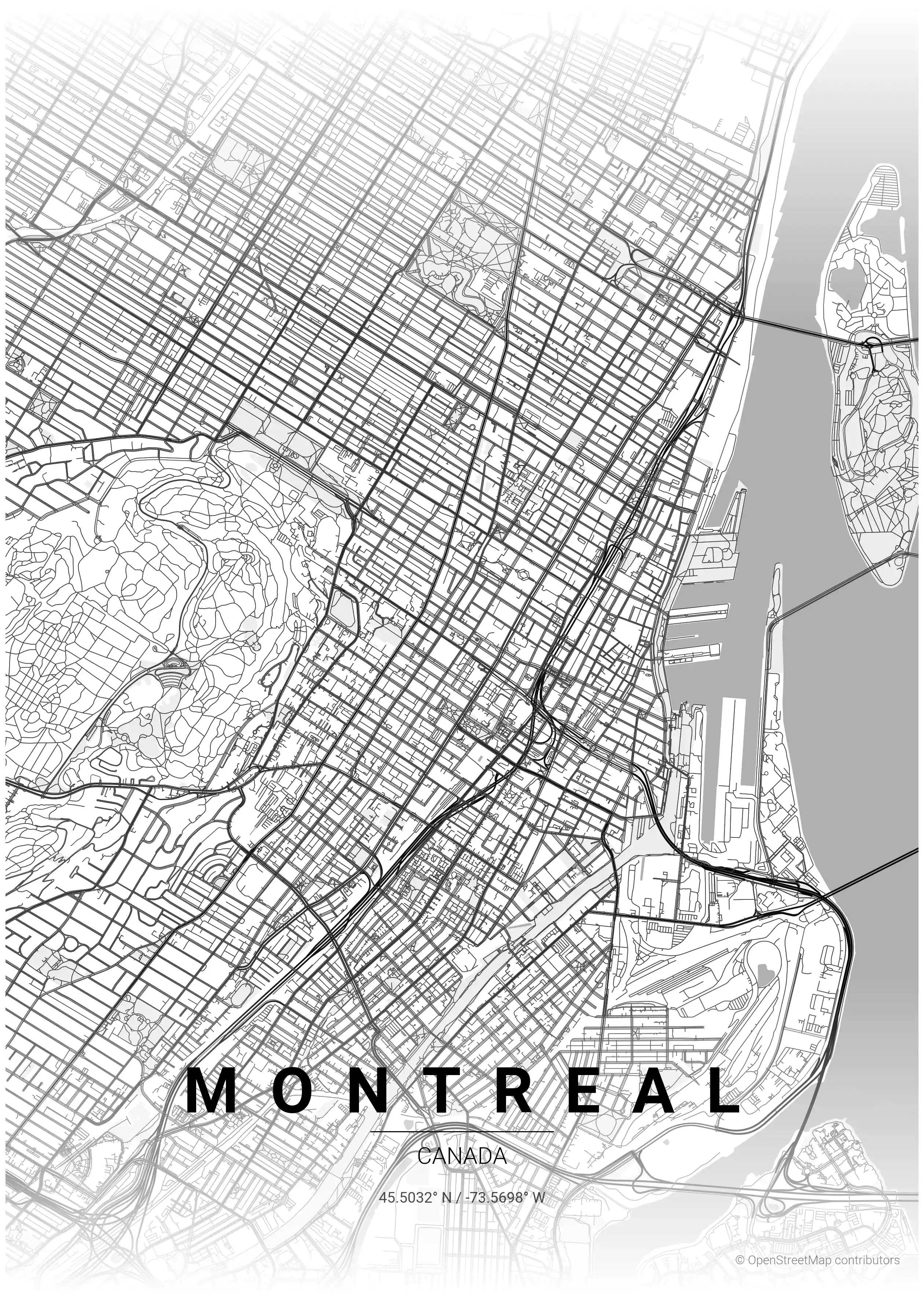 Montreal contrast zones map