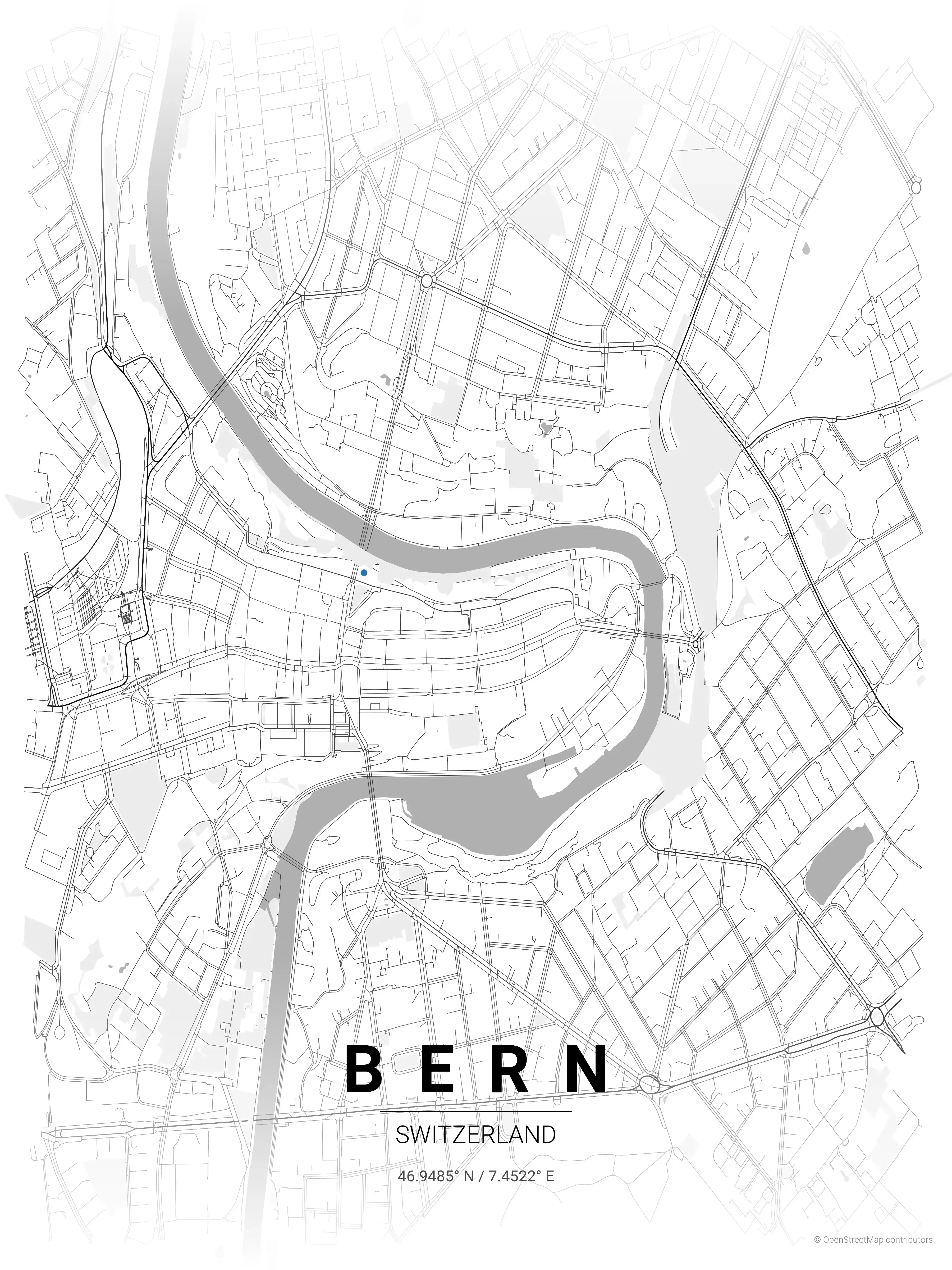 Bern contrast zones map