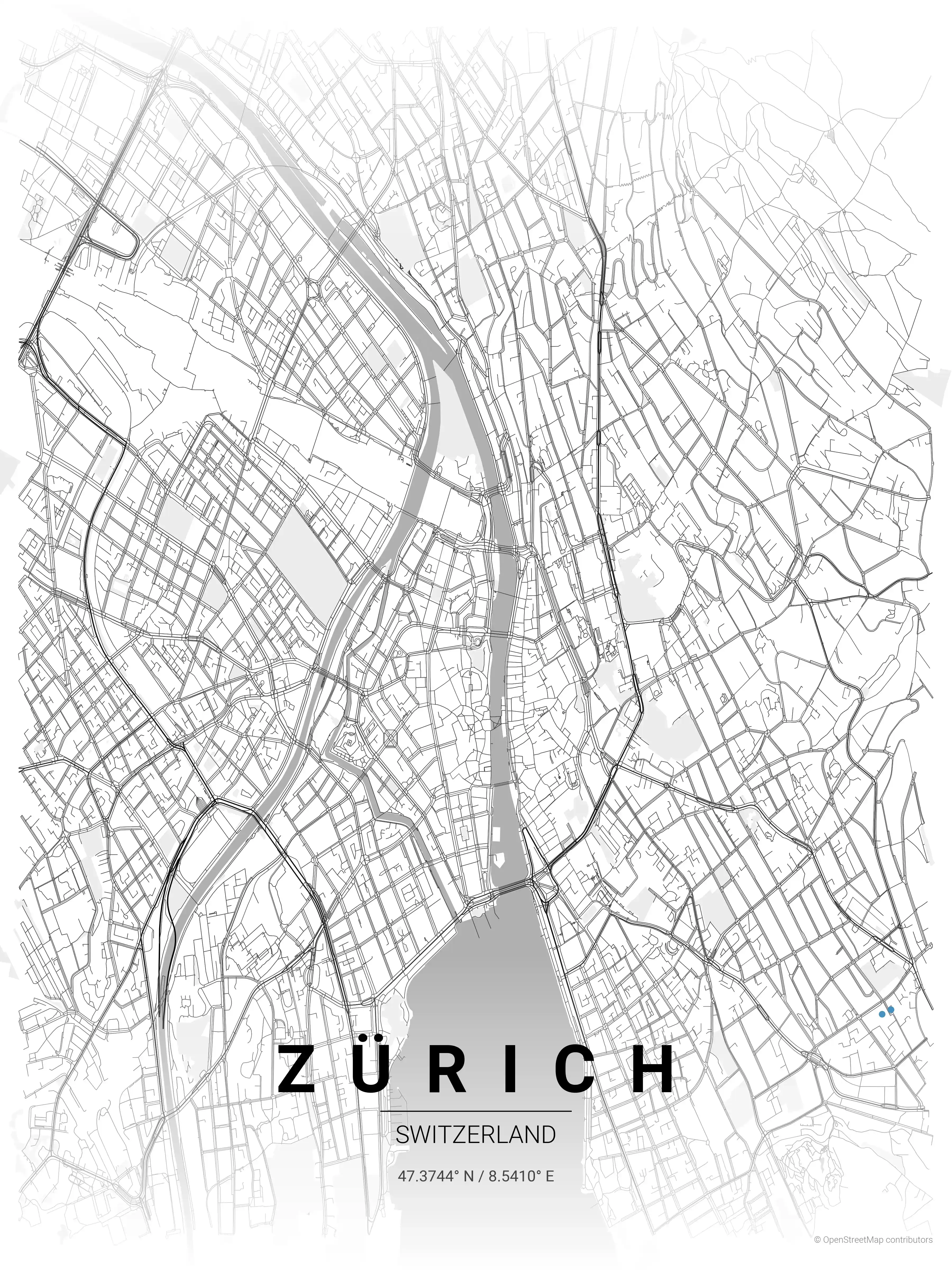 Zürich contrast zones map