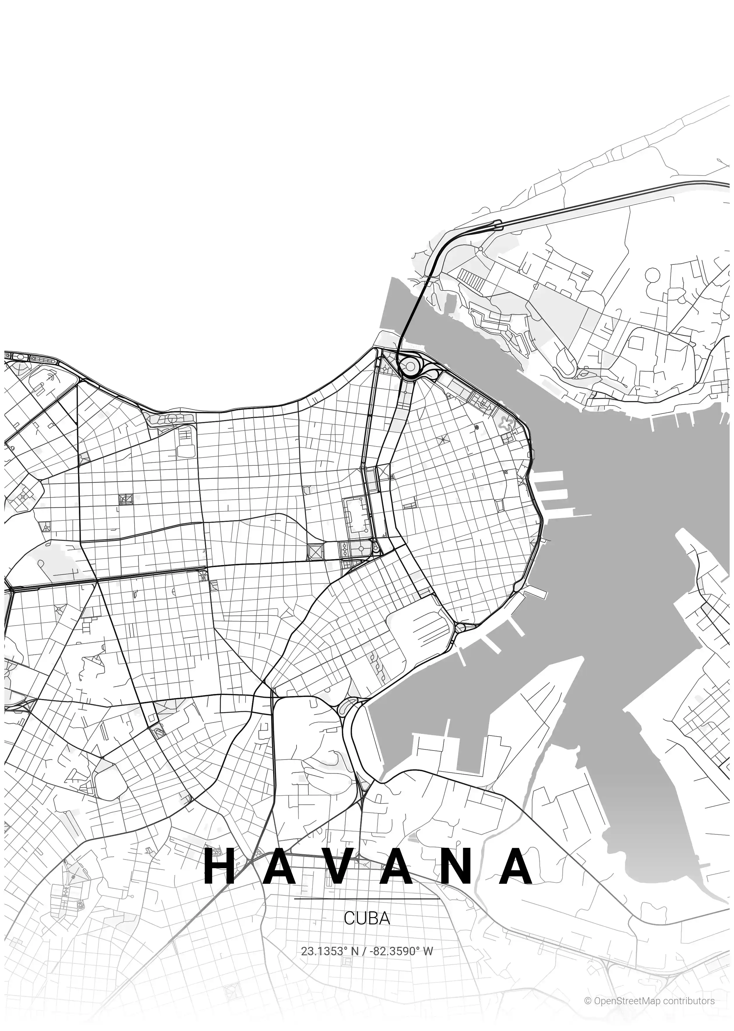 Havana contrast zones map