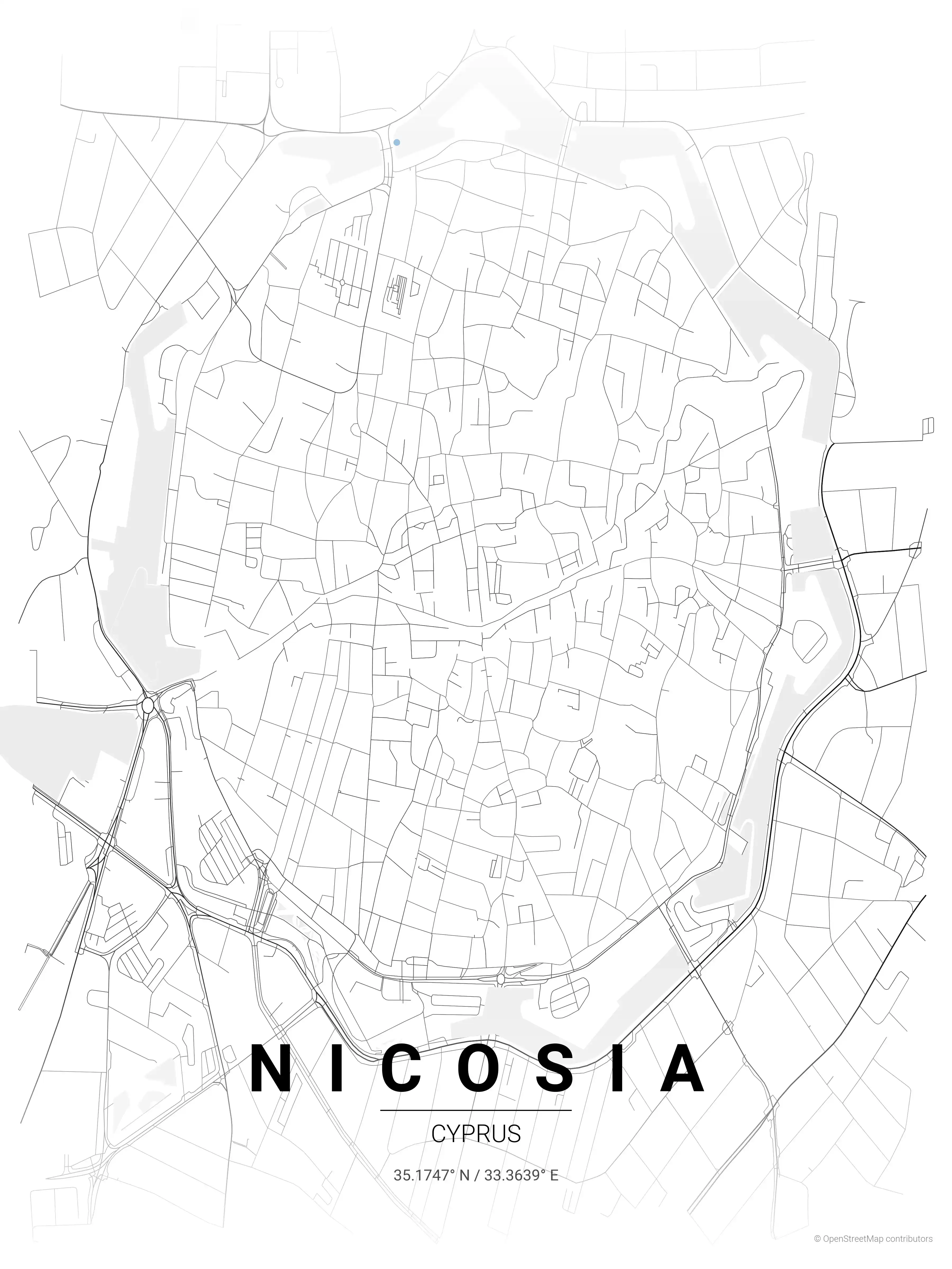 Nicosia contrast zones map