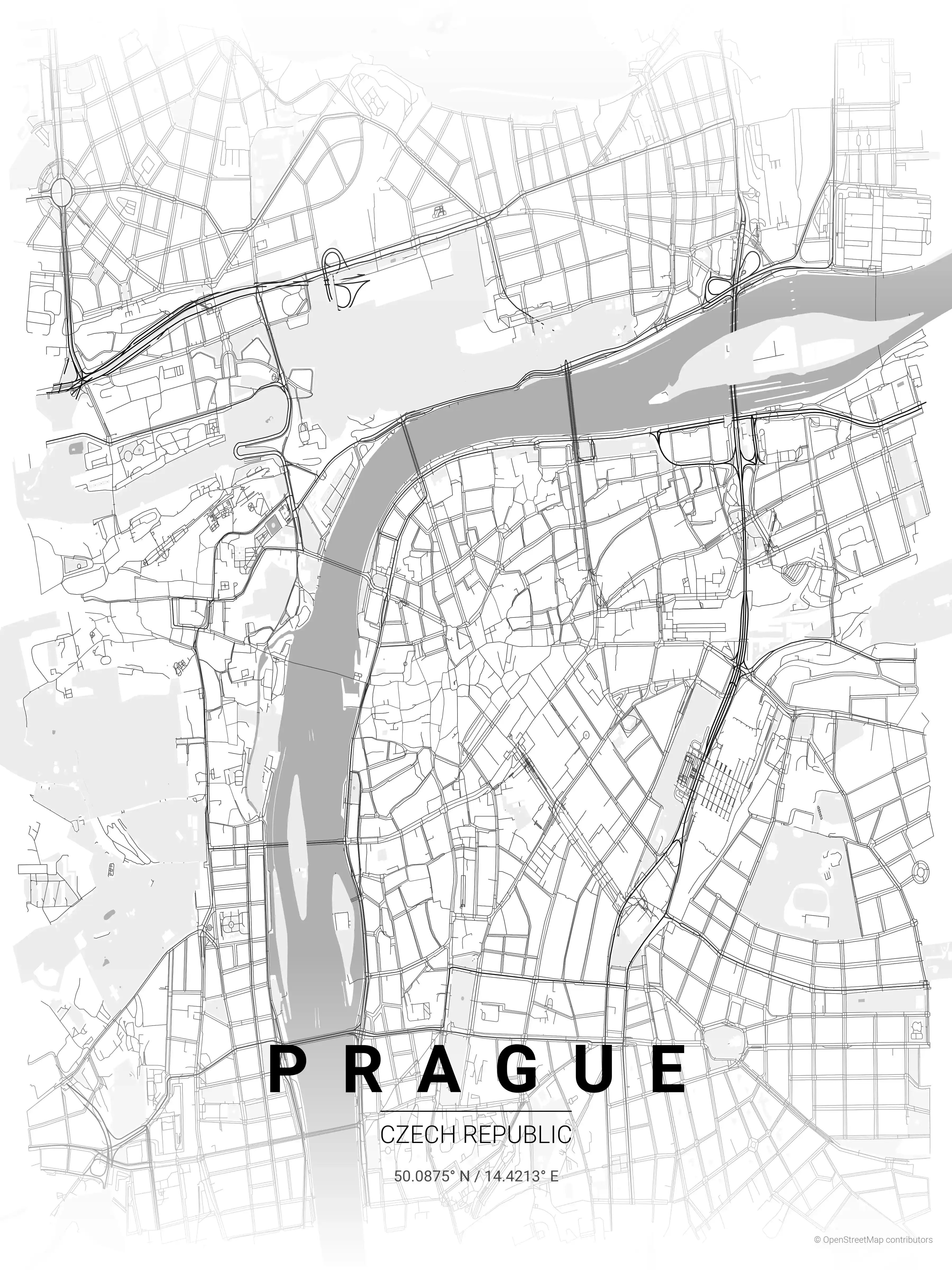 Prague contrast zones map