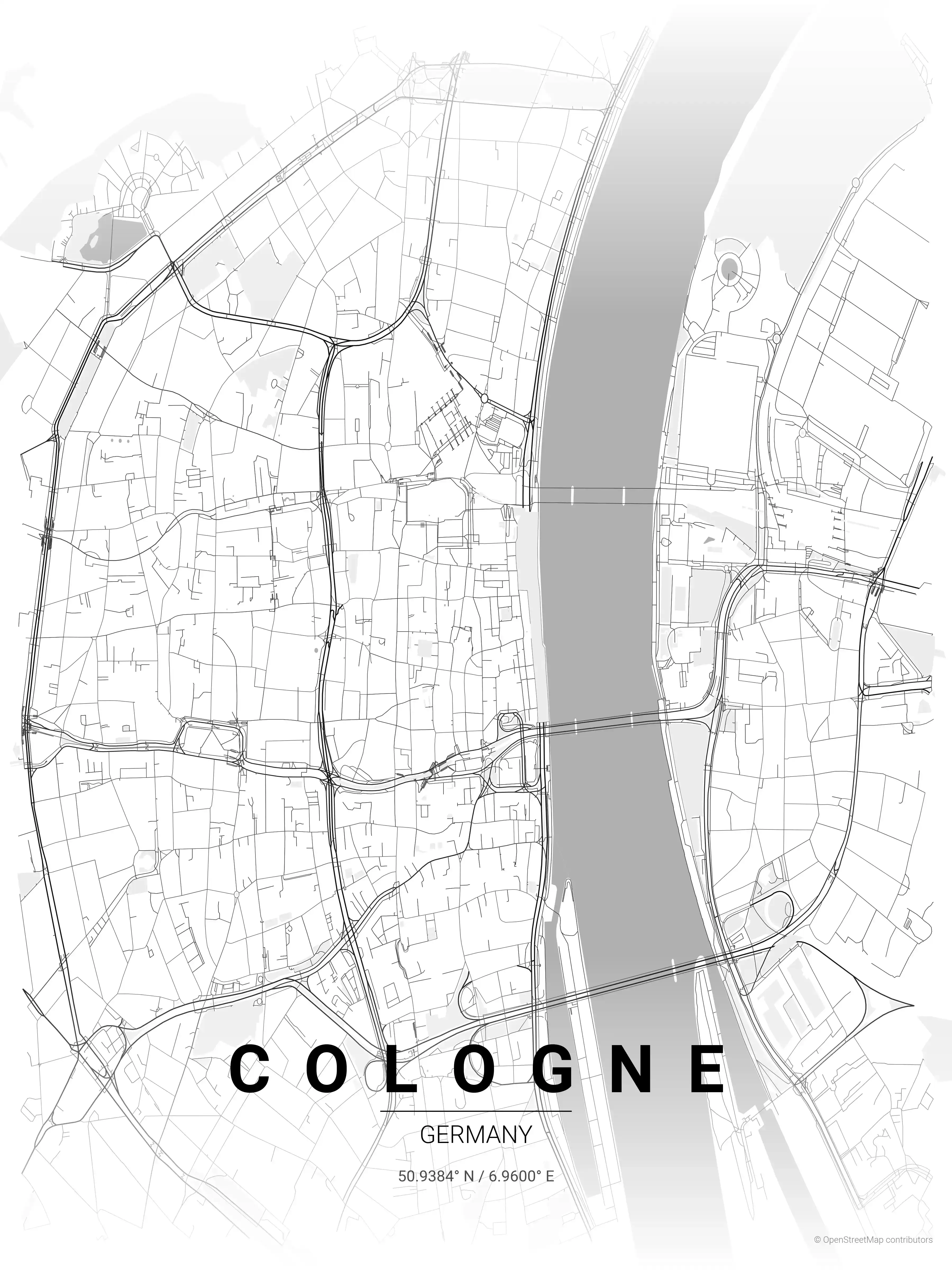 Cologne contrast zones map