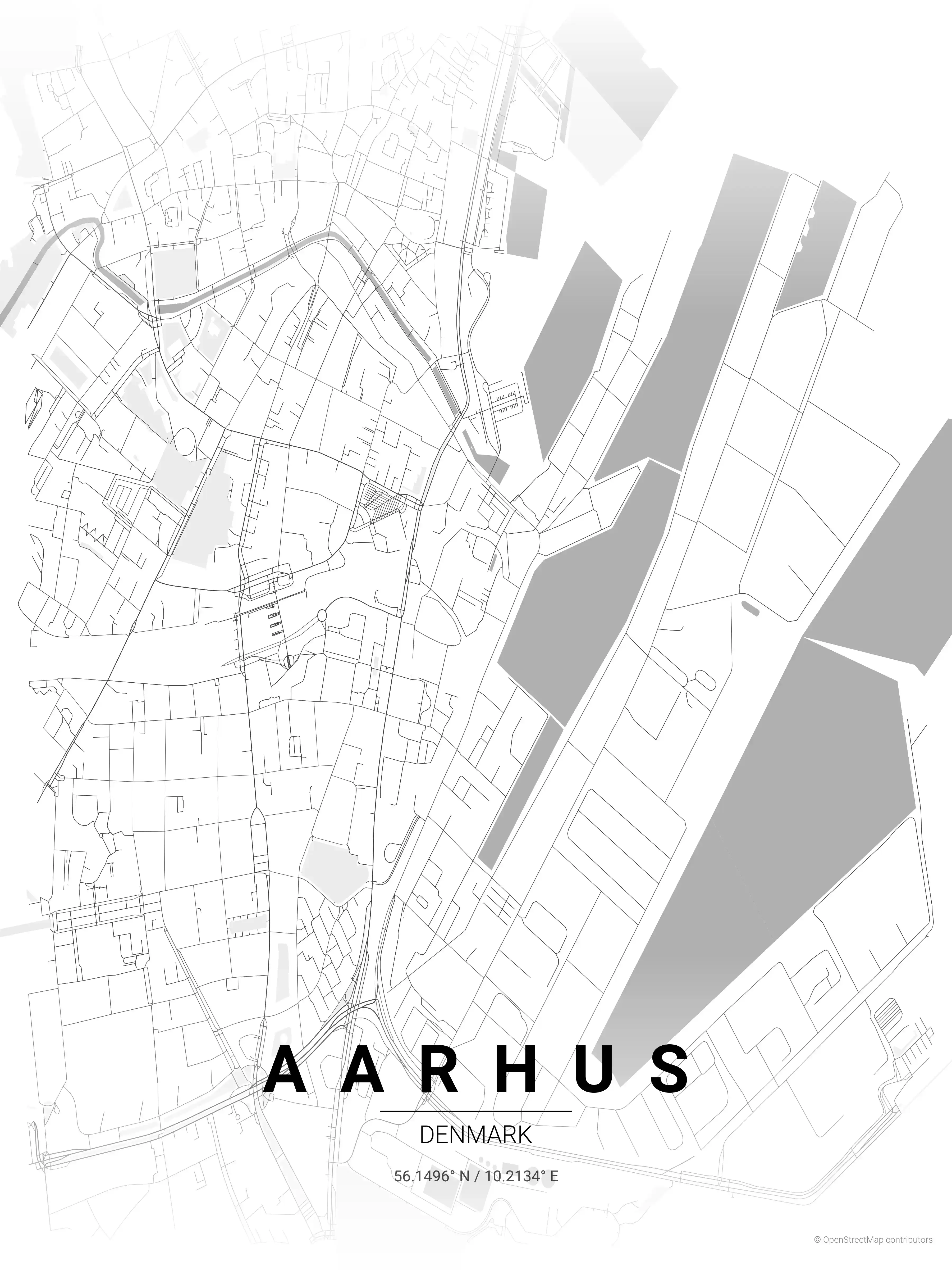 Aarhus contrast zones map