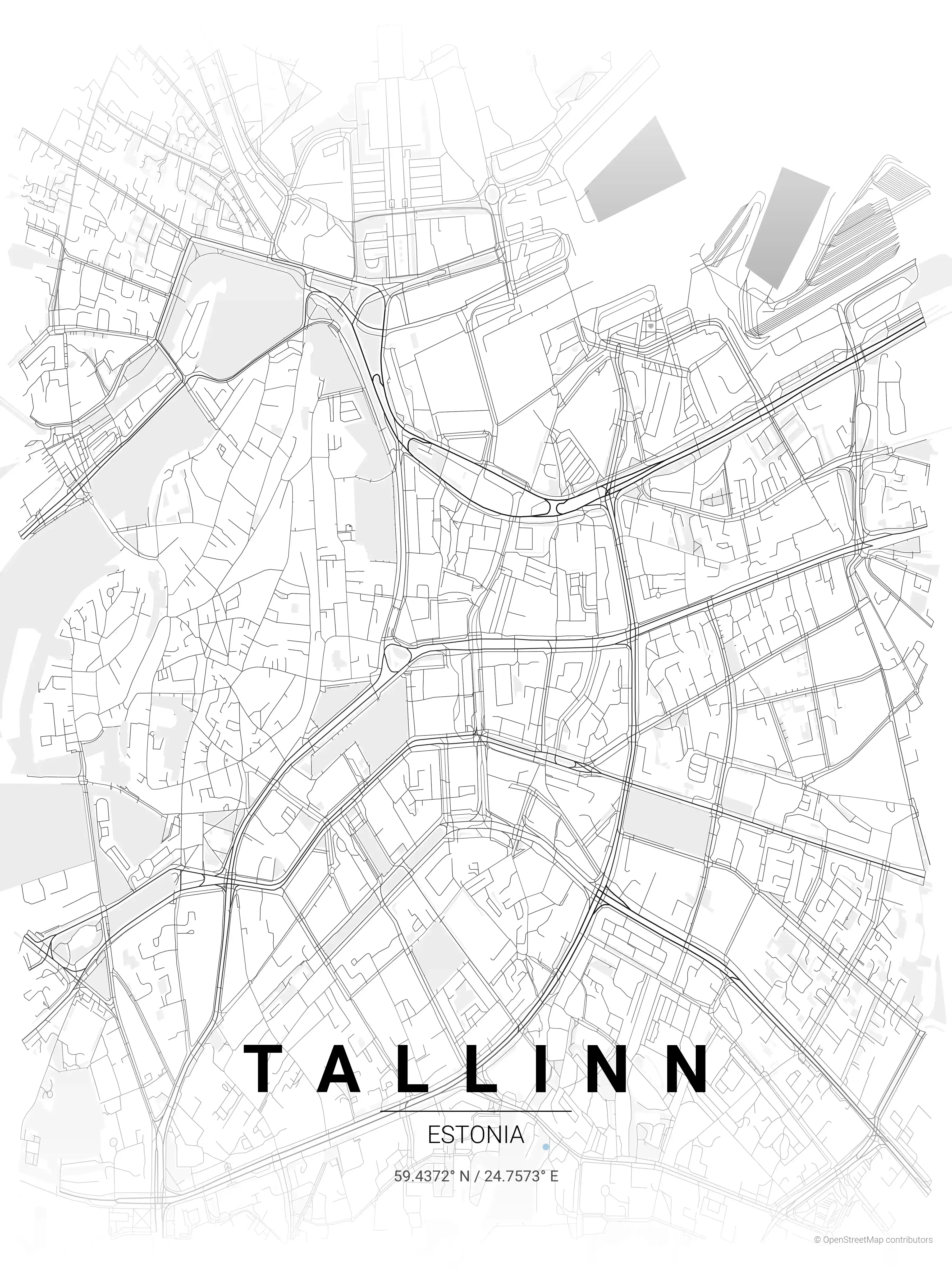 Tallinn contrast zones map