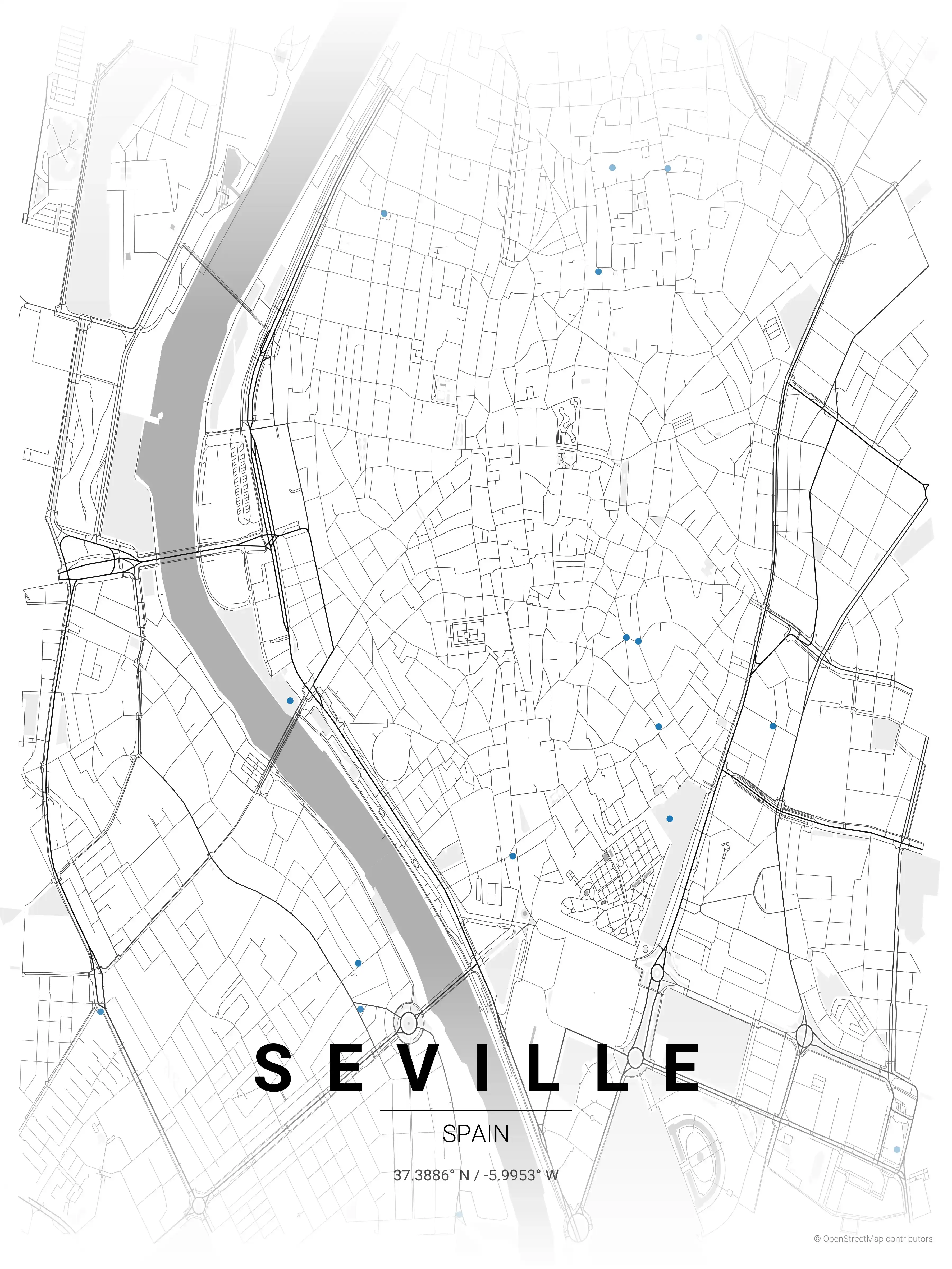 Seville contrast zones map