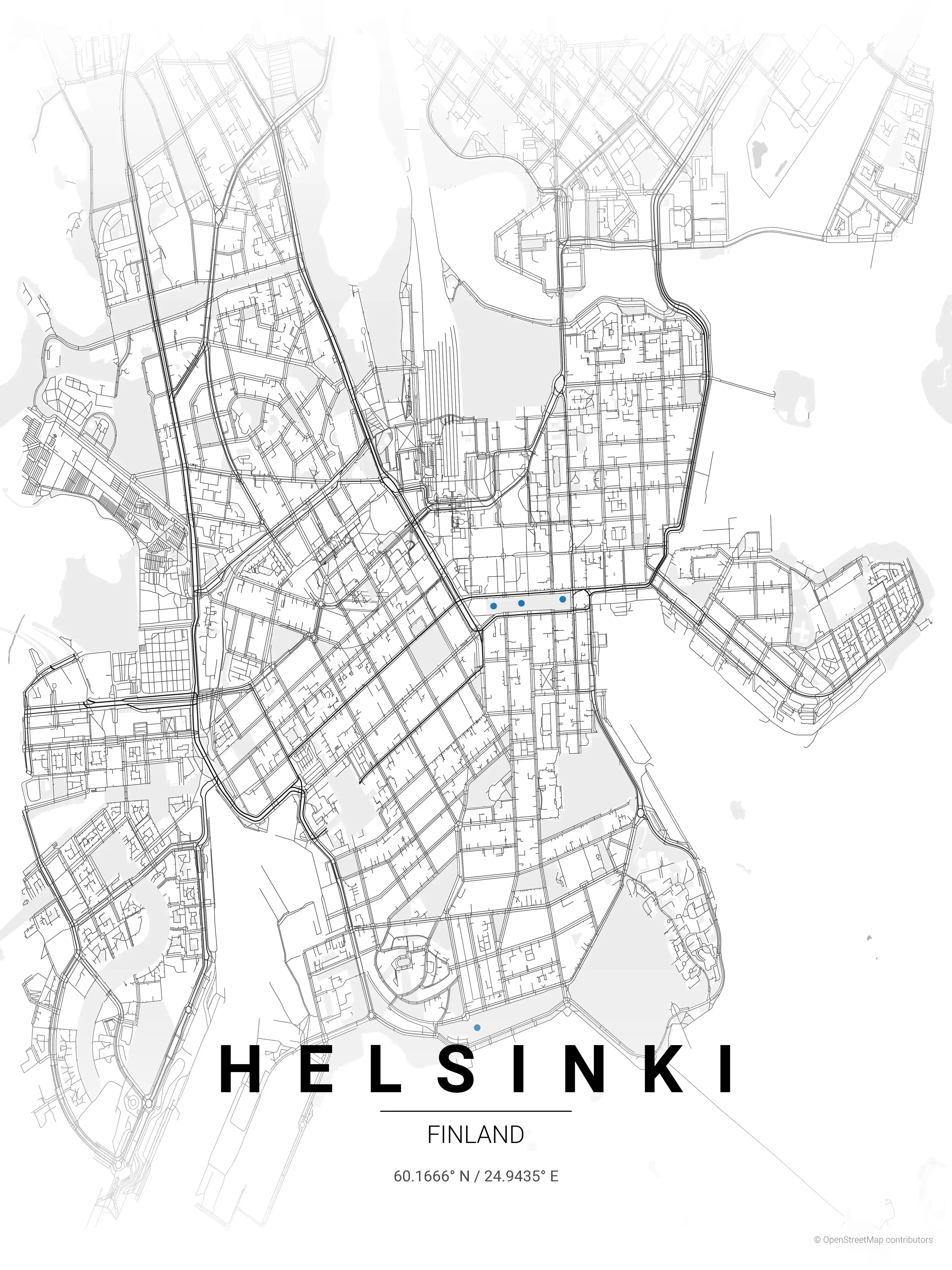 Helsinki contrast zones map