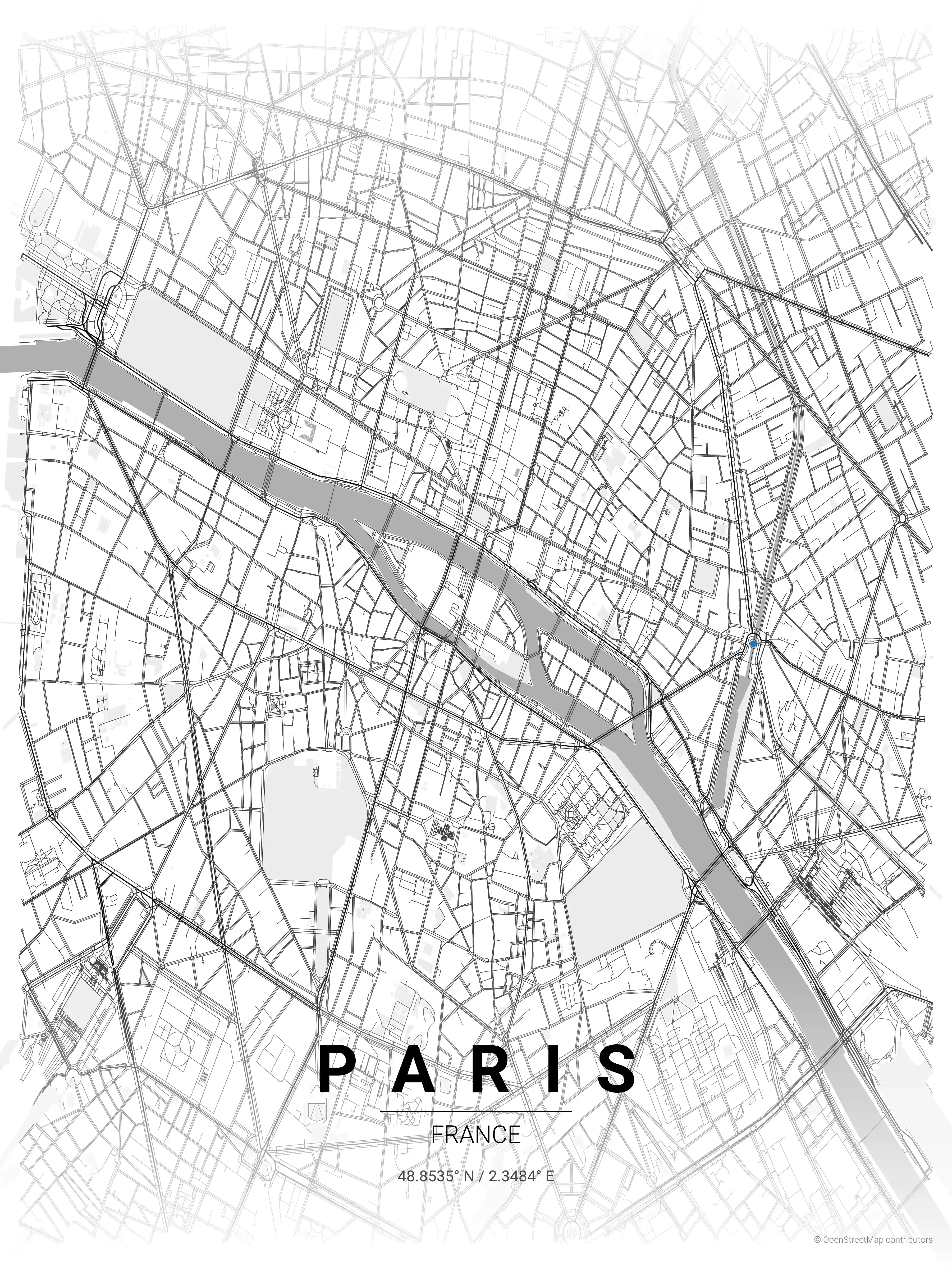 Paris contrast zones map