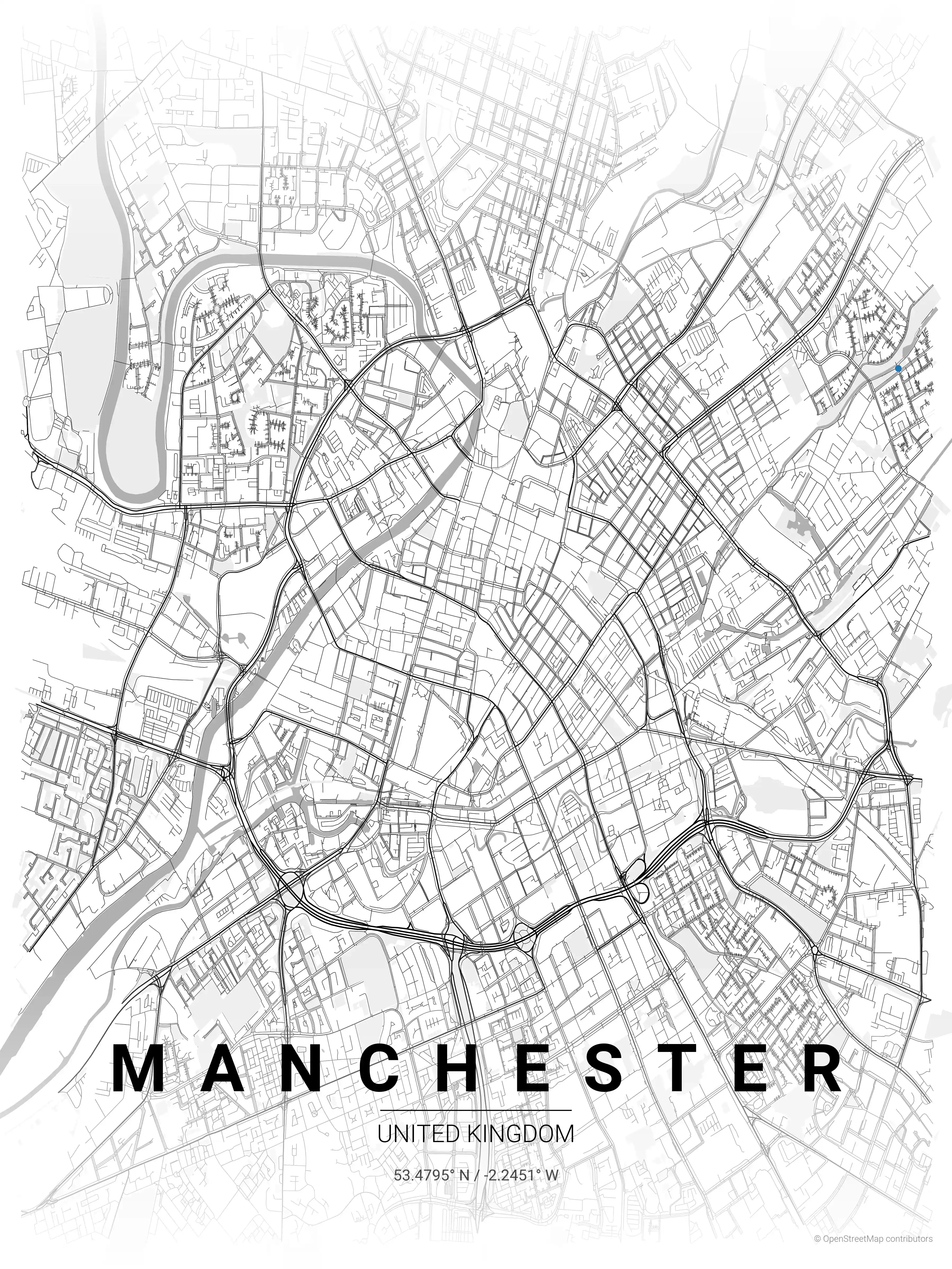 Manchester contrast zones map