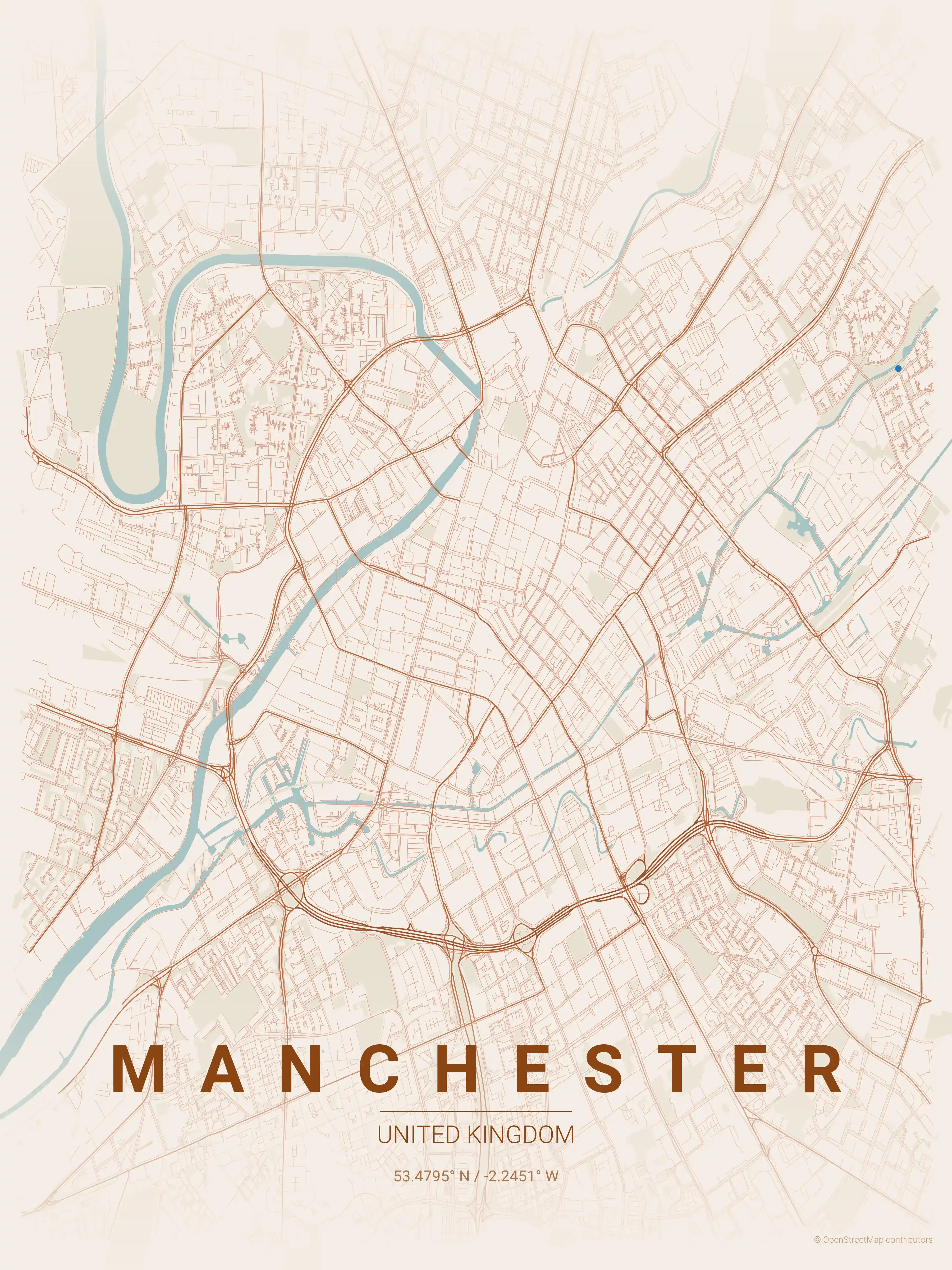 Manchester terracotta map