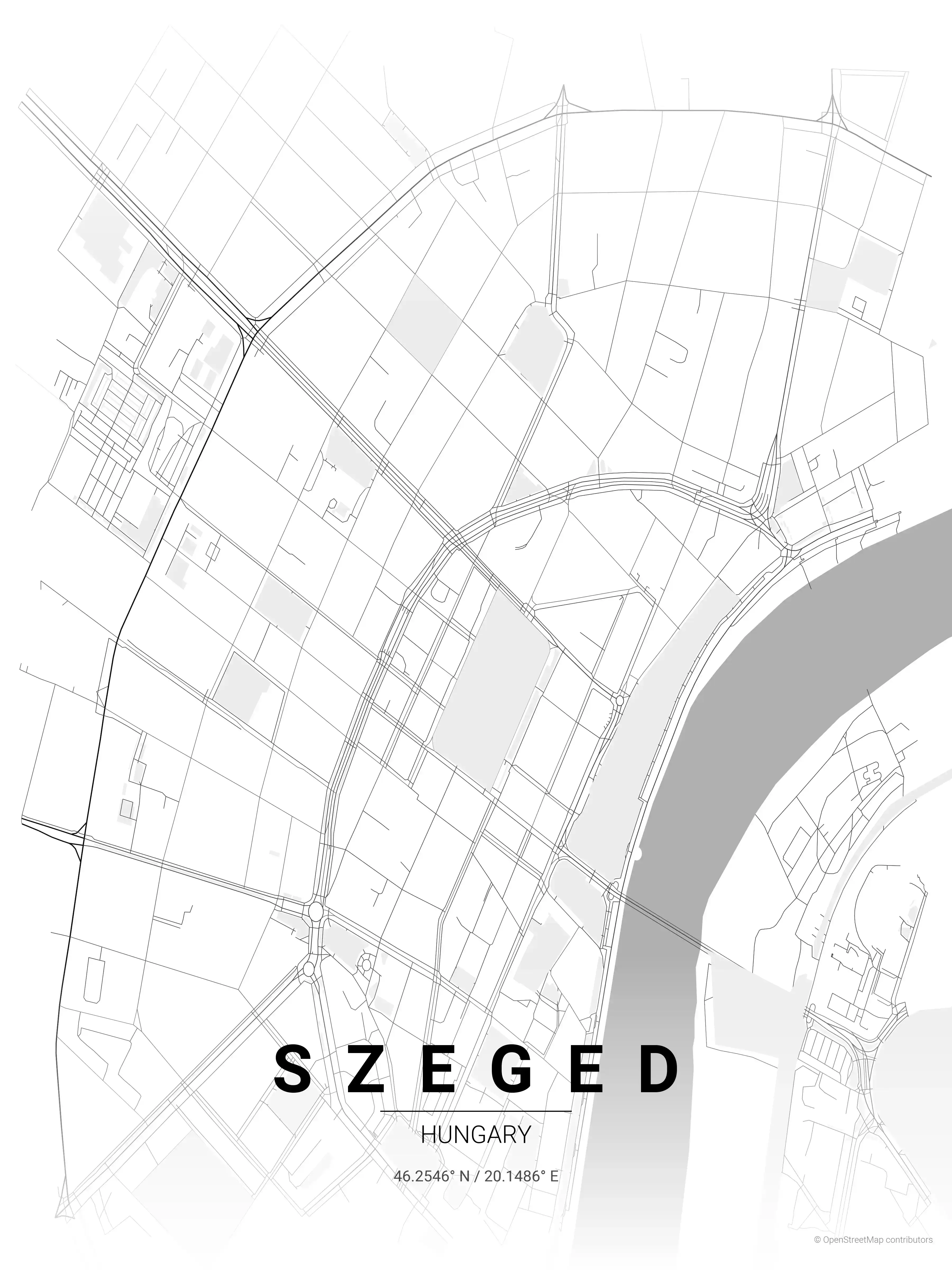 Szeged contrast zones map