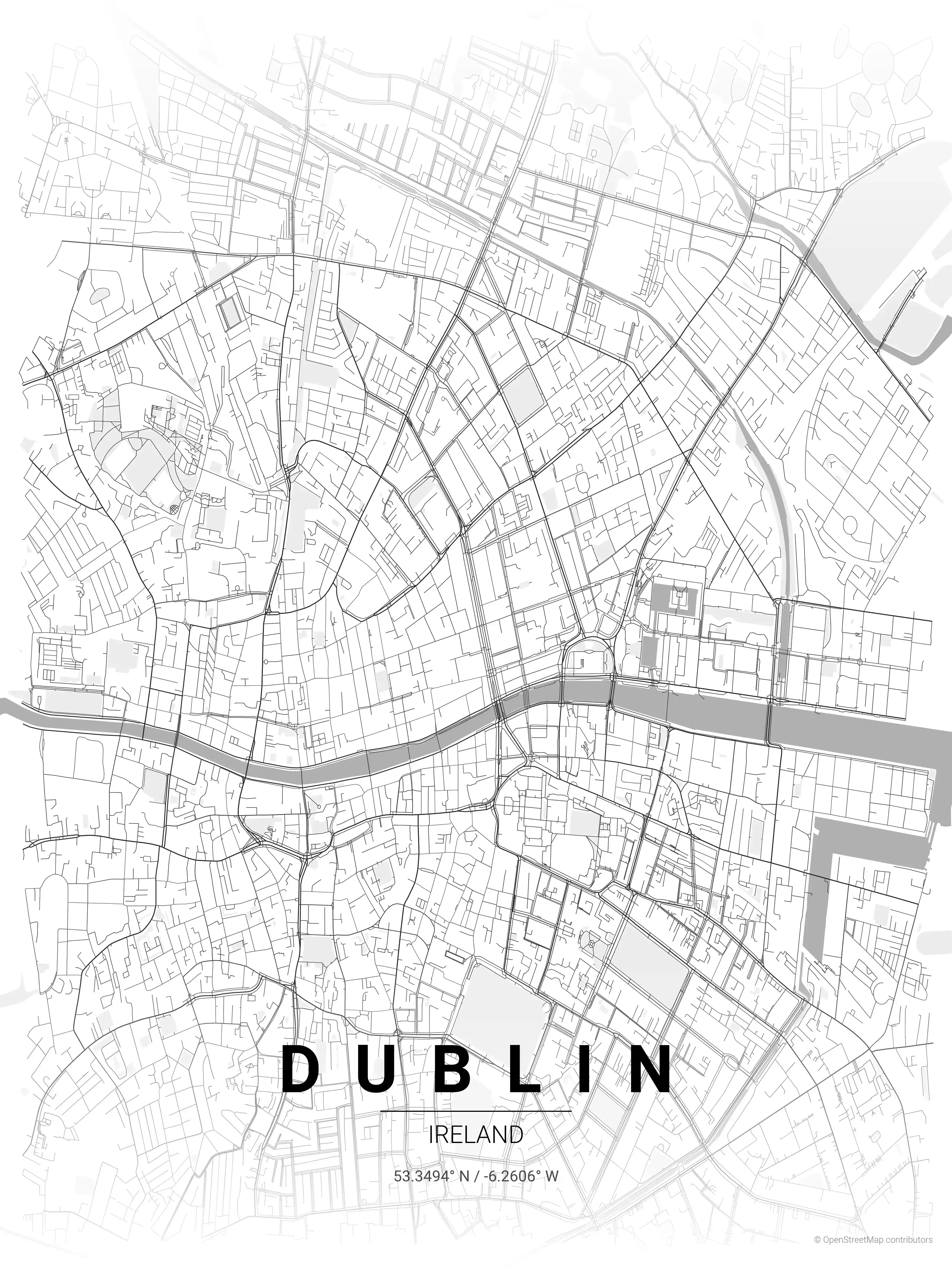 Dublin contrast zones map