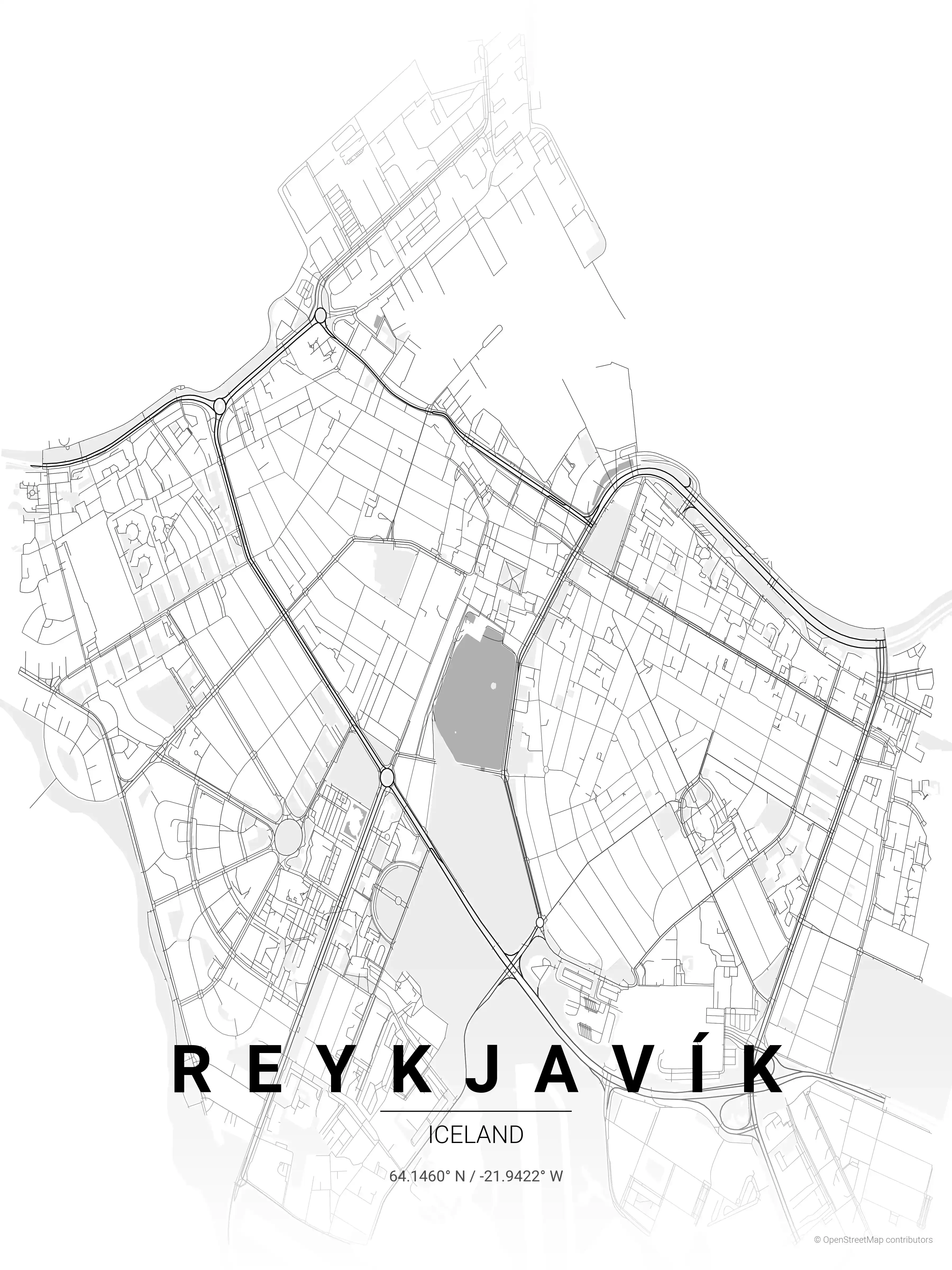 Reykjavík contrast zones map