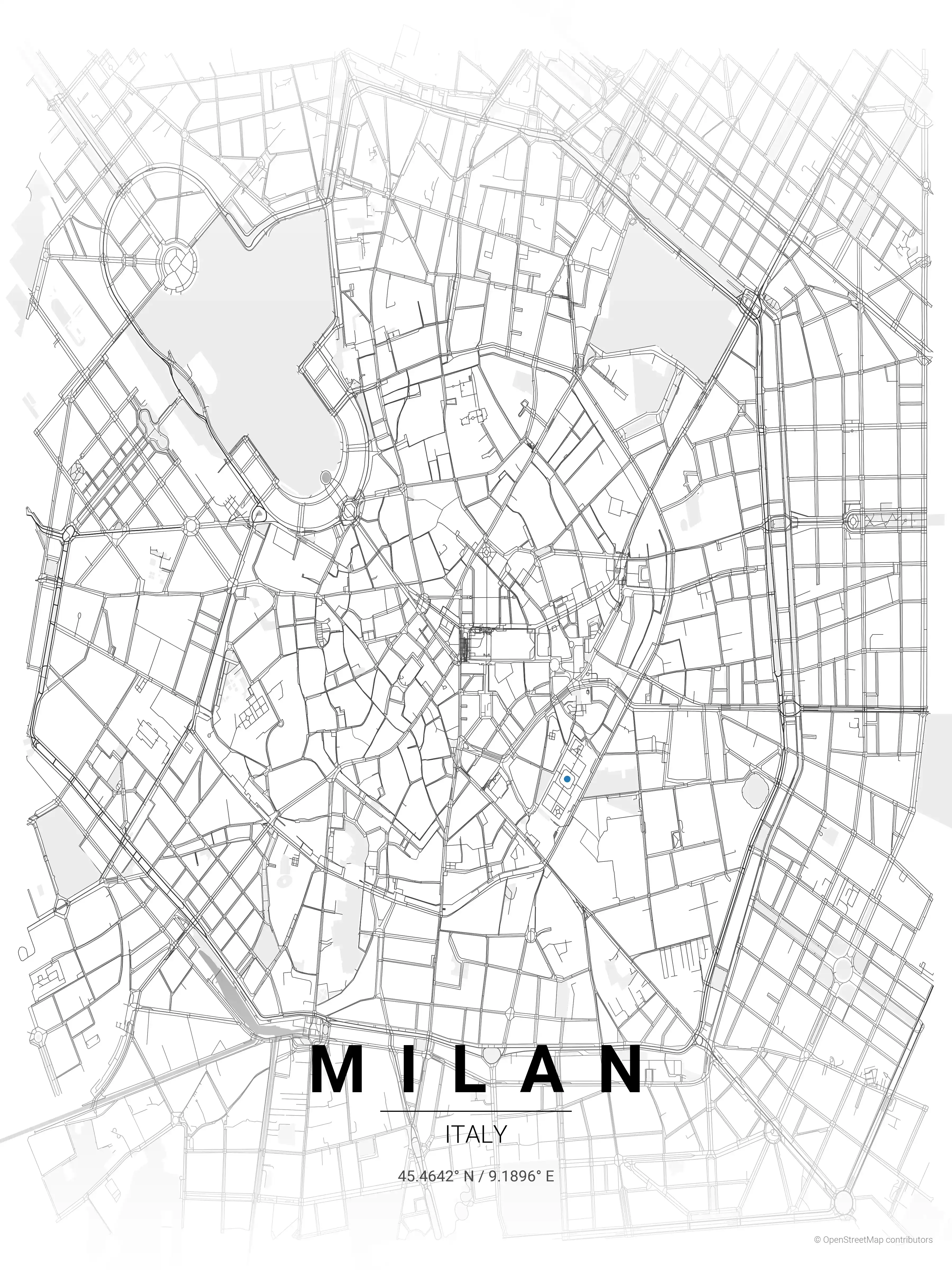 Milan contrast zones map