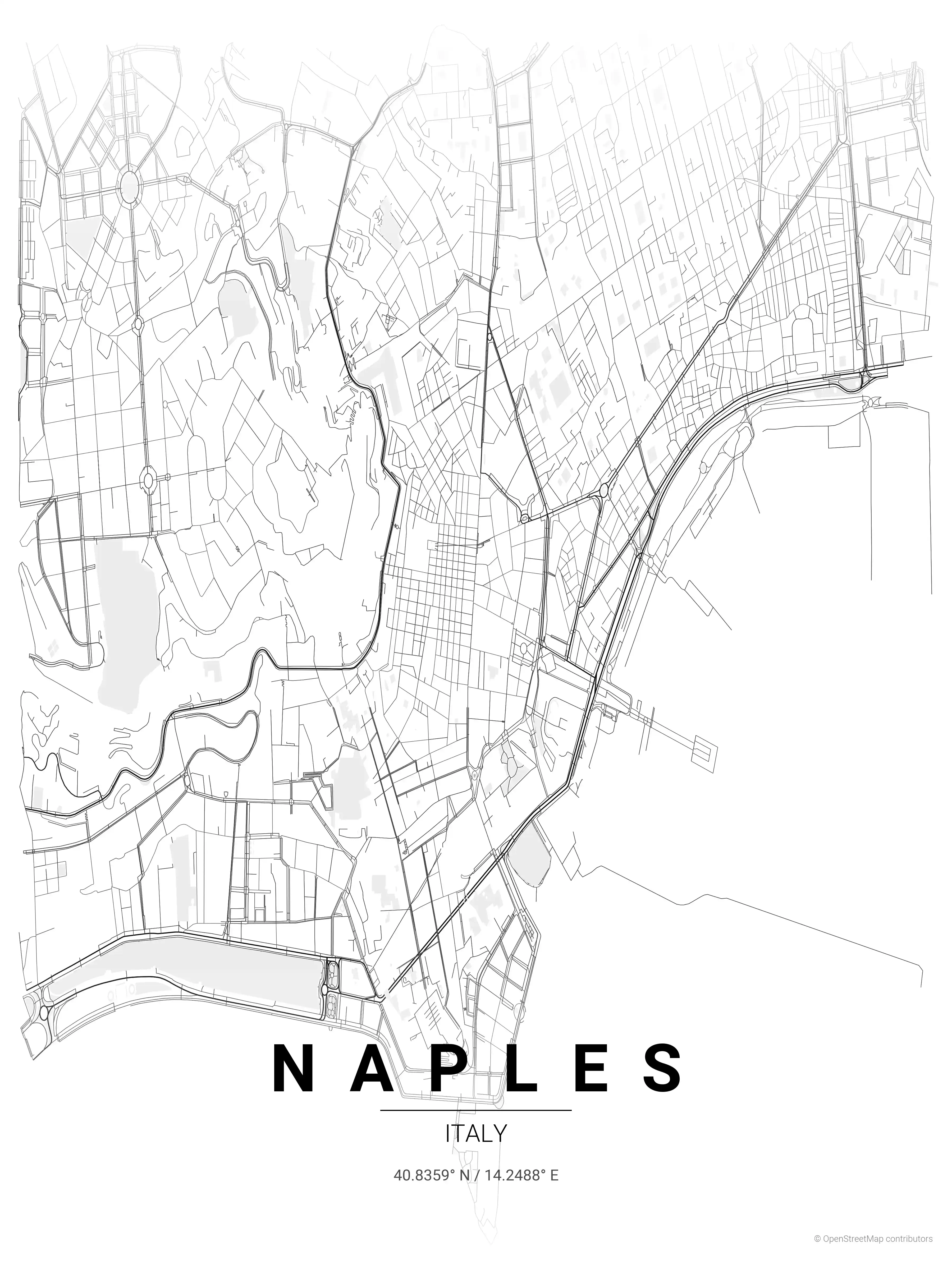 Naples contrast zones map