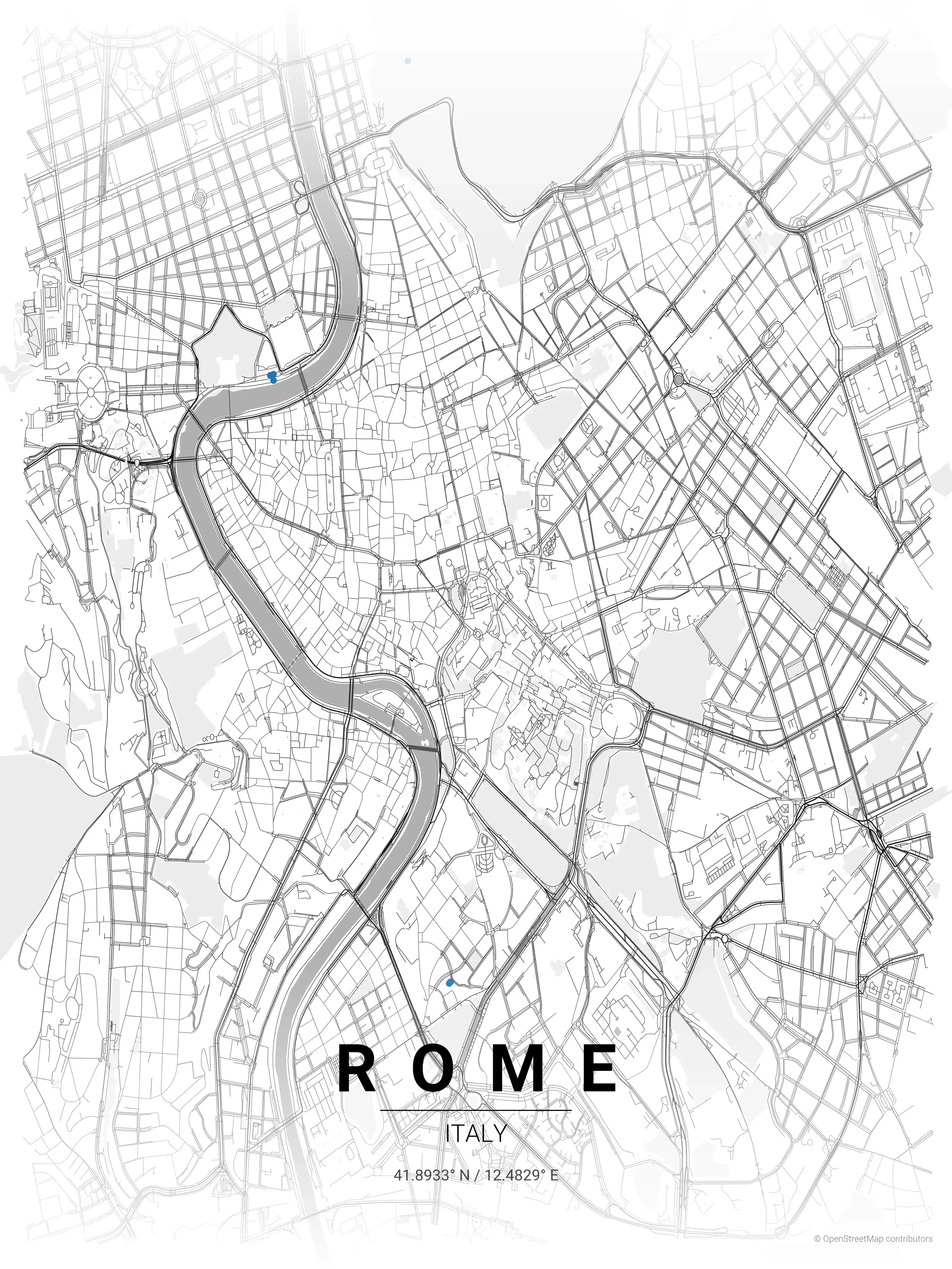 Rome contrast zones map