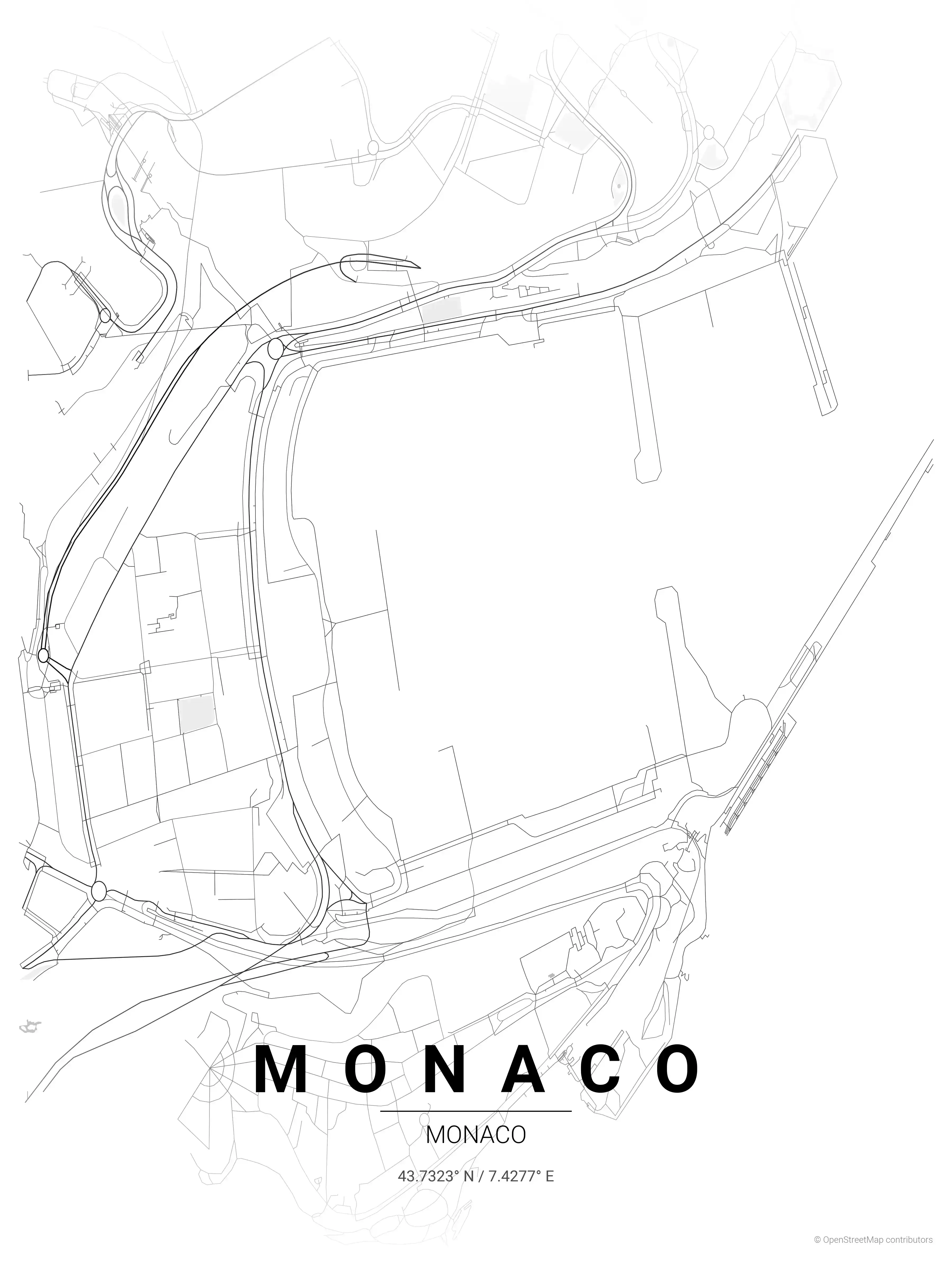 Monaco contrast zones map
