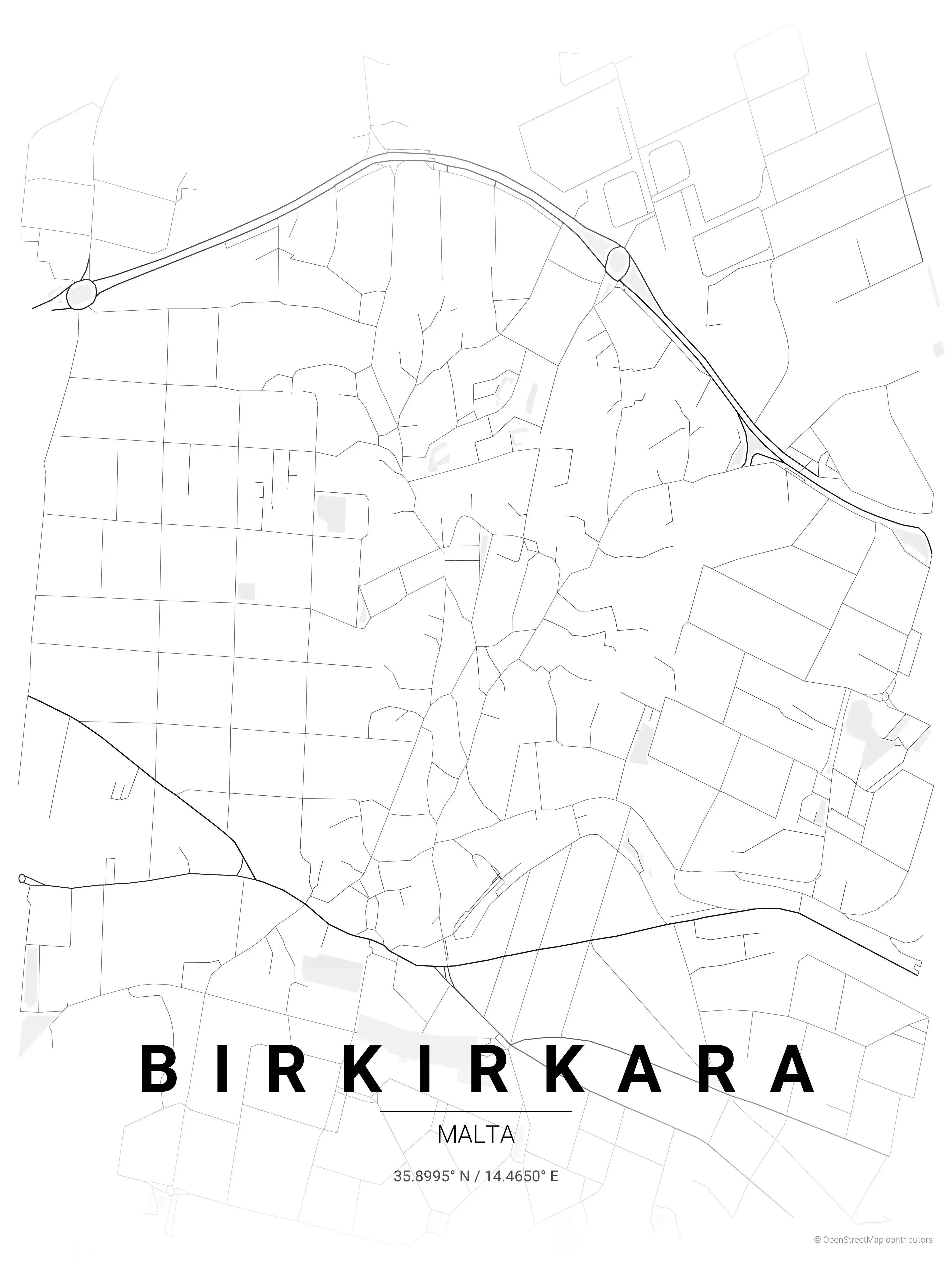 Birkirkara contrast zones map