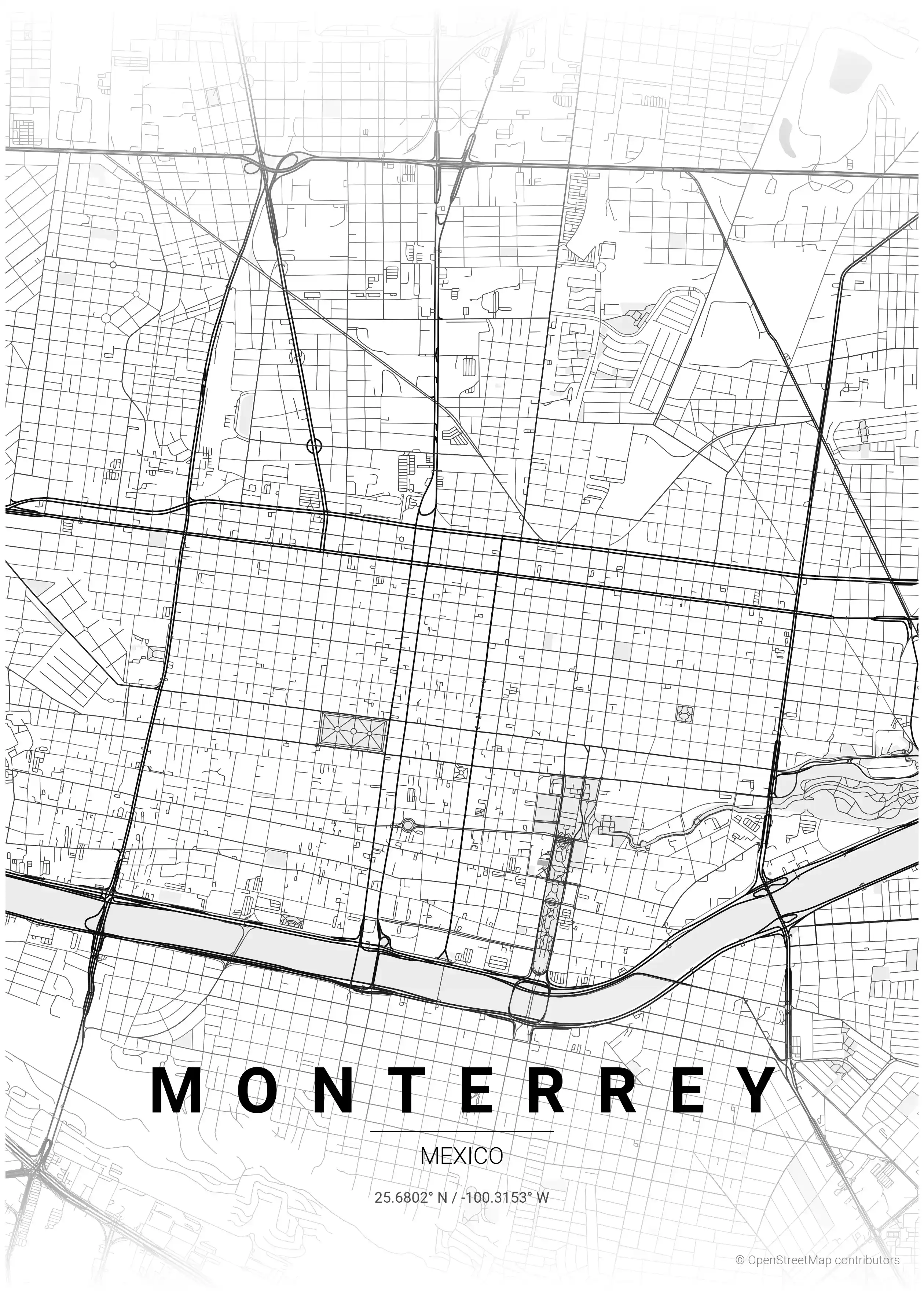 Monterrey contrast zones map