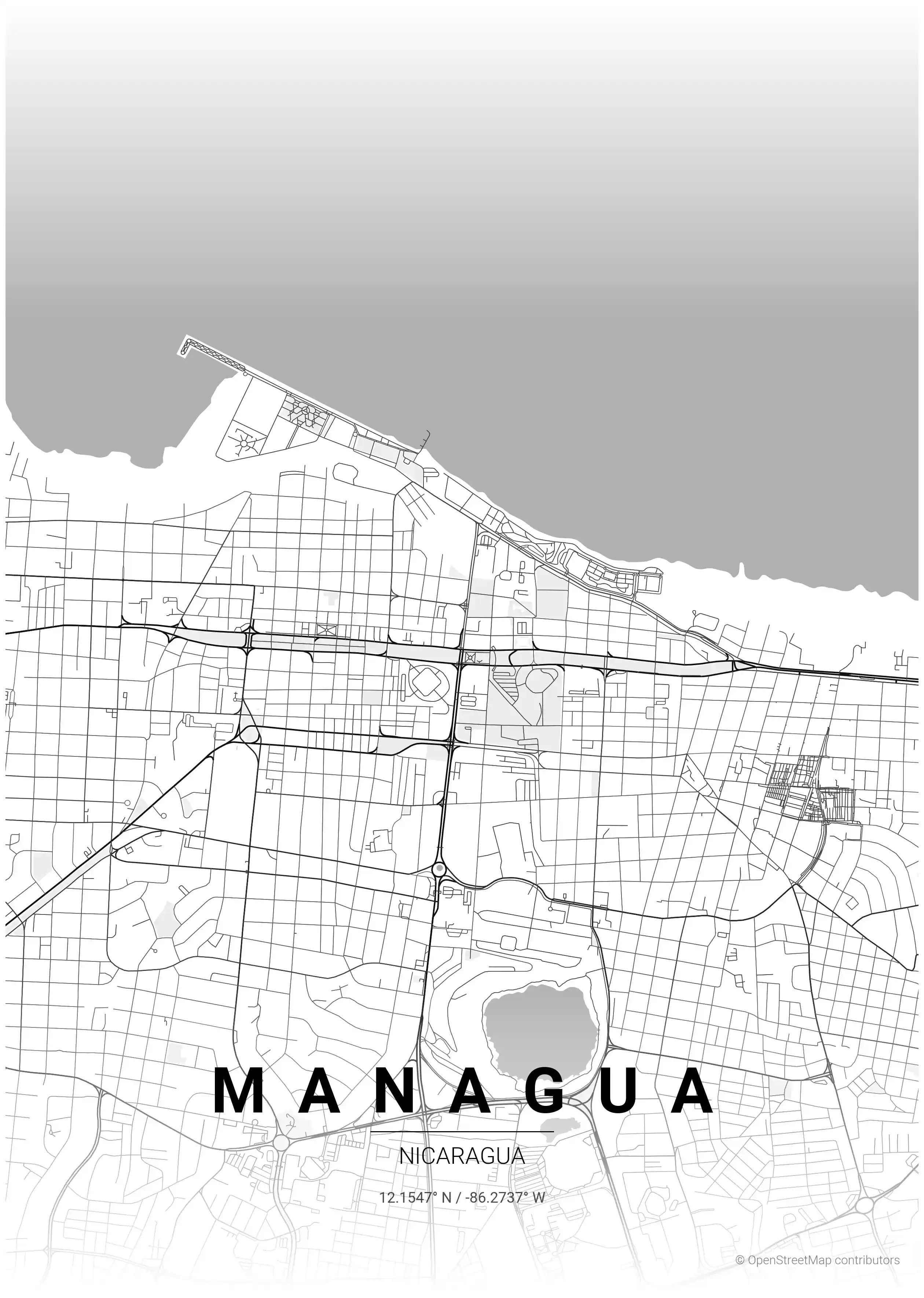 Managua contrast zones map