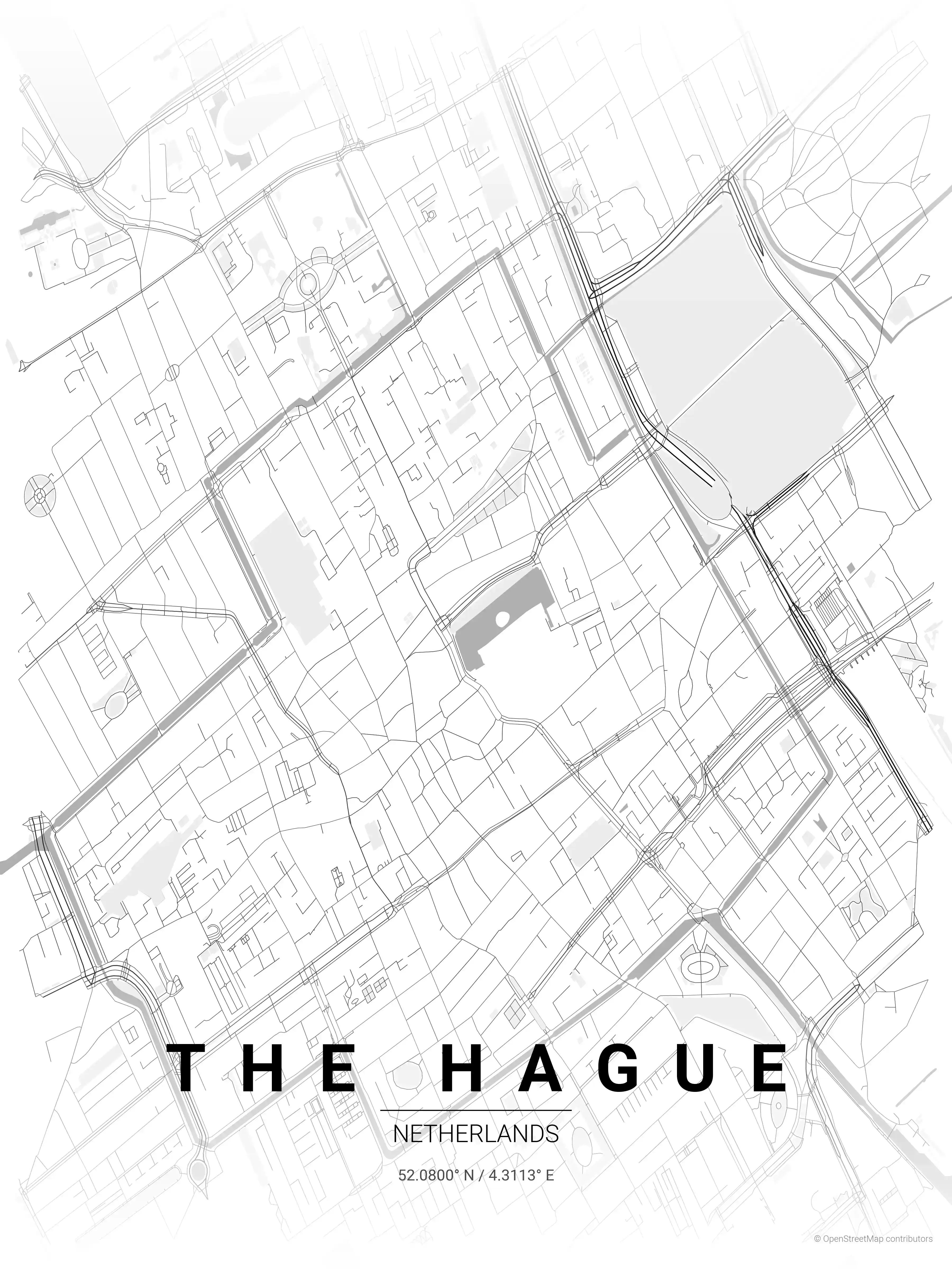 The Hague contrast zones map