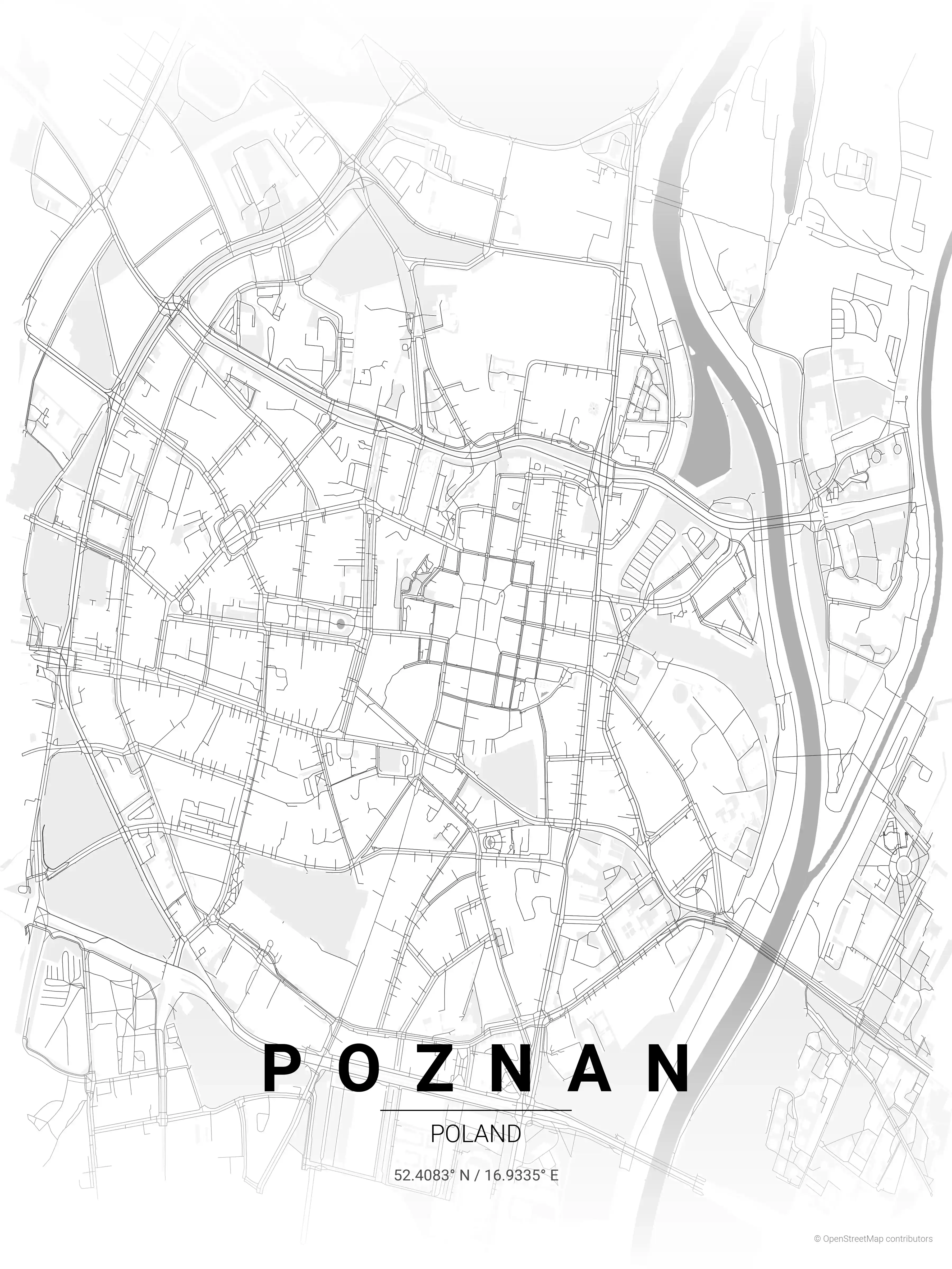 Poznan contrast zones map