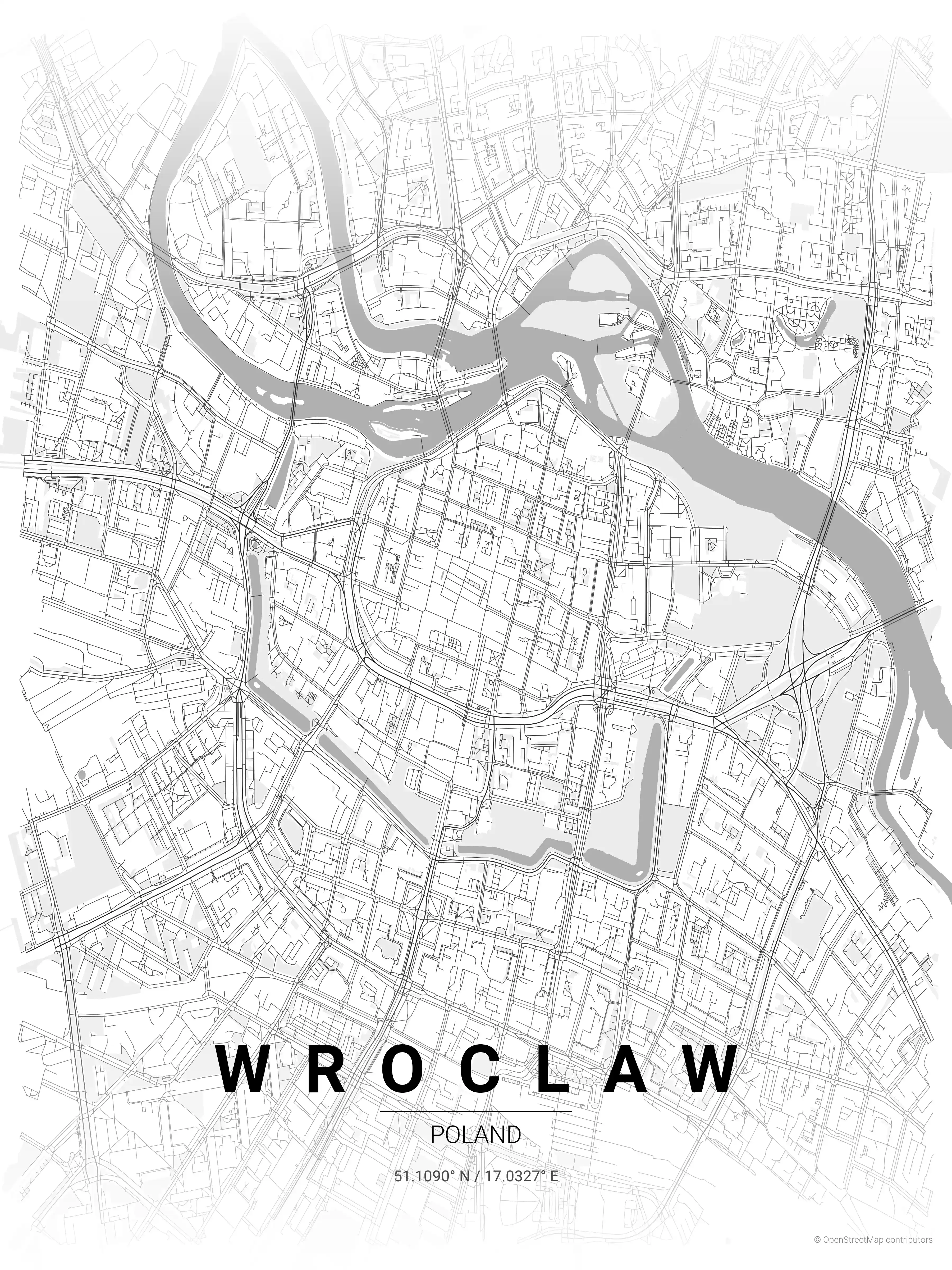 Wroclaw contrast zones map