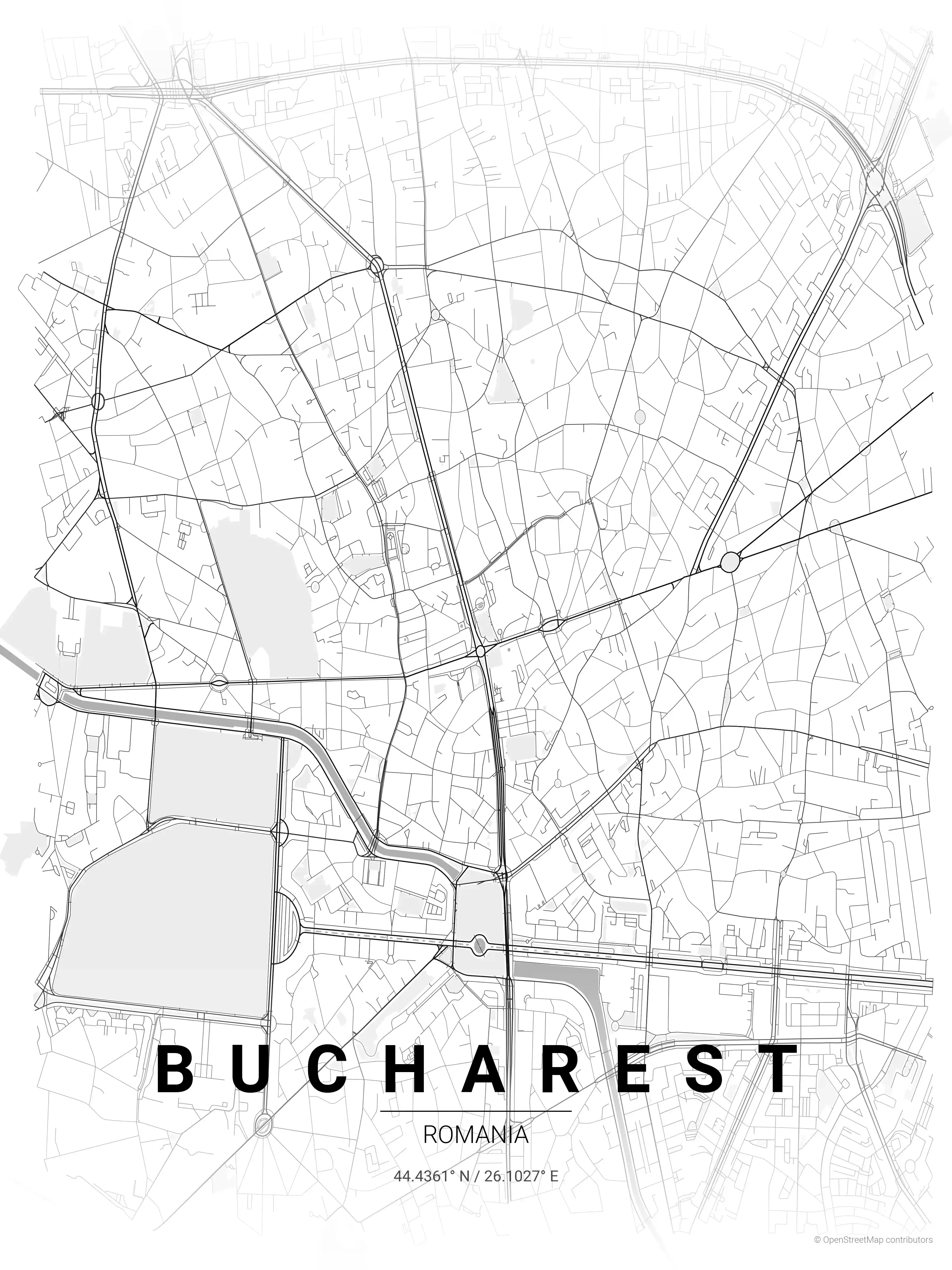 Bucharest contrast zones map