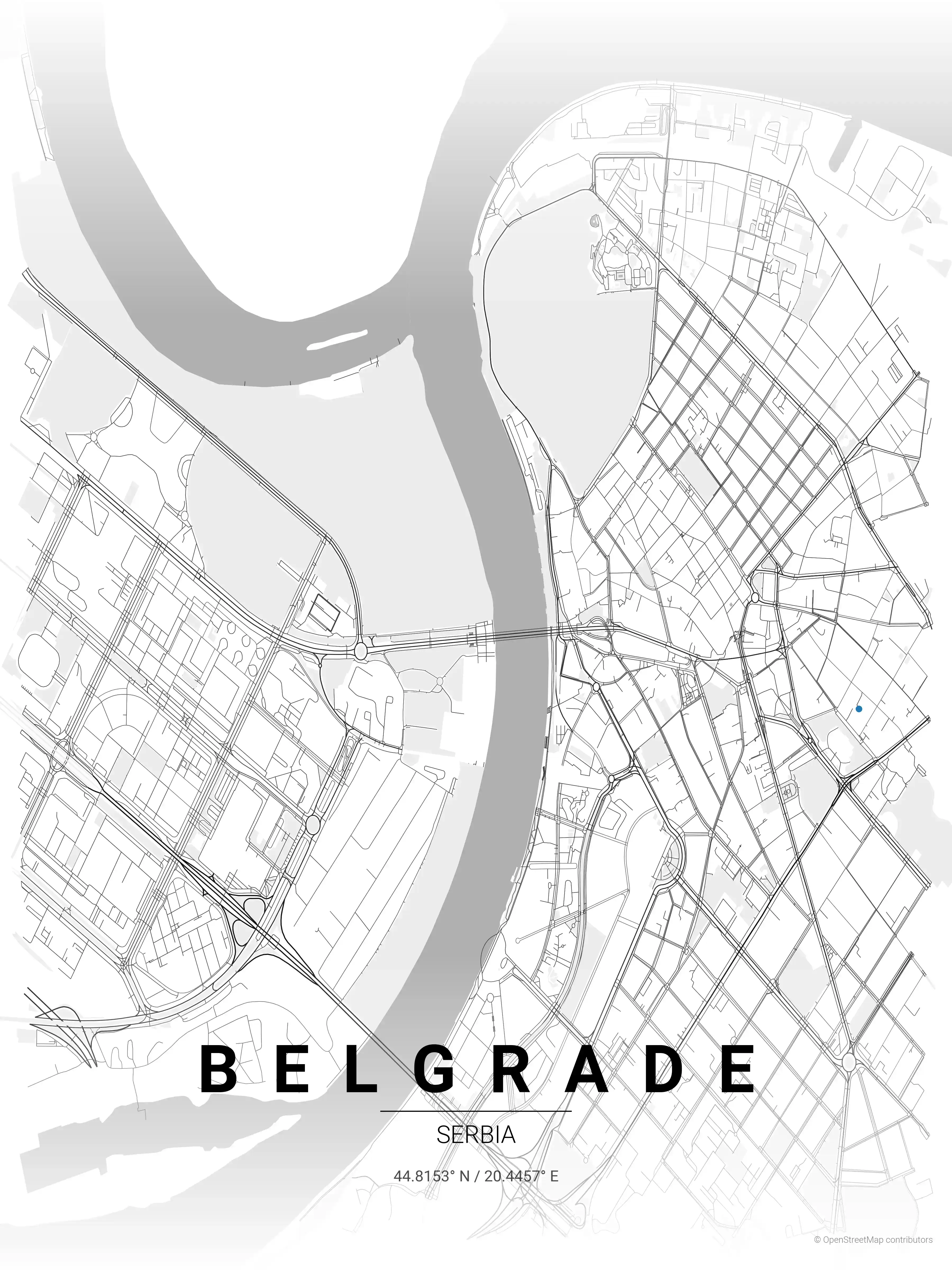 Belgrade contrast zones map
