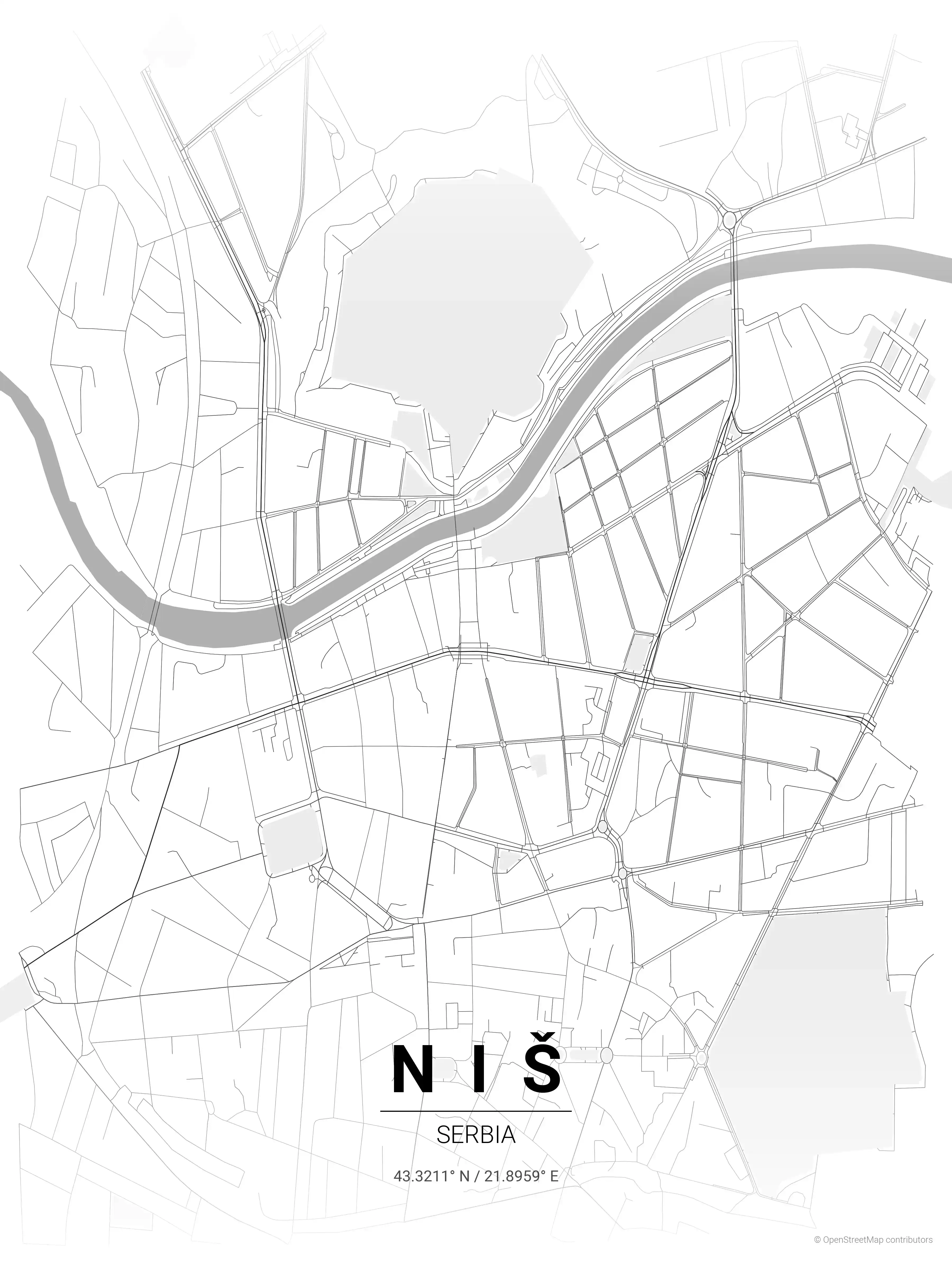 Niš contrast zones map