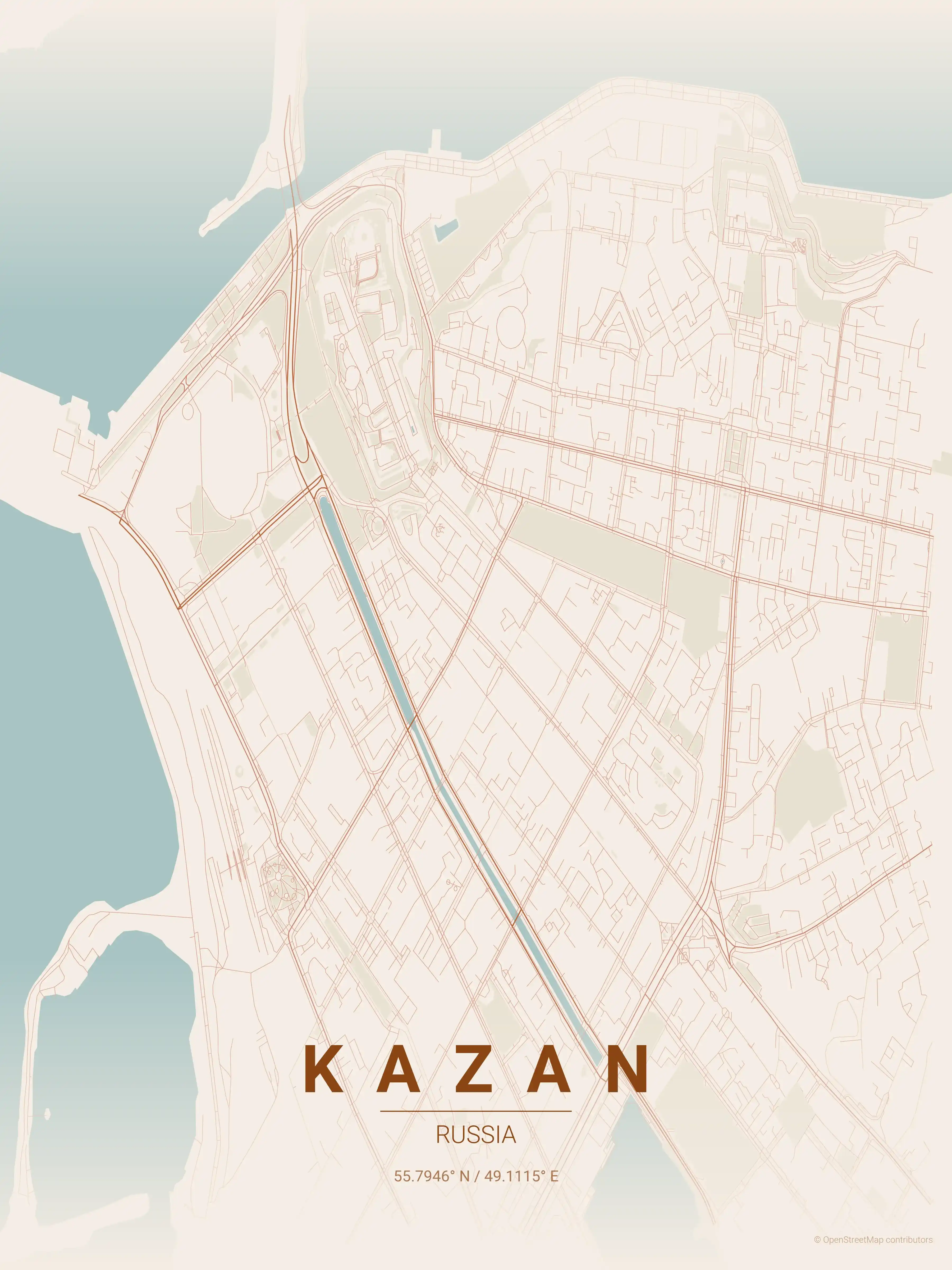 Kazan terracotta map