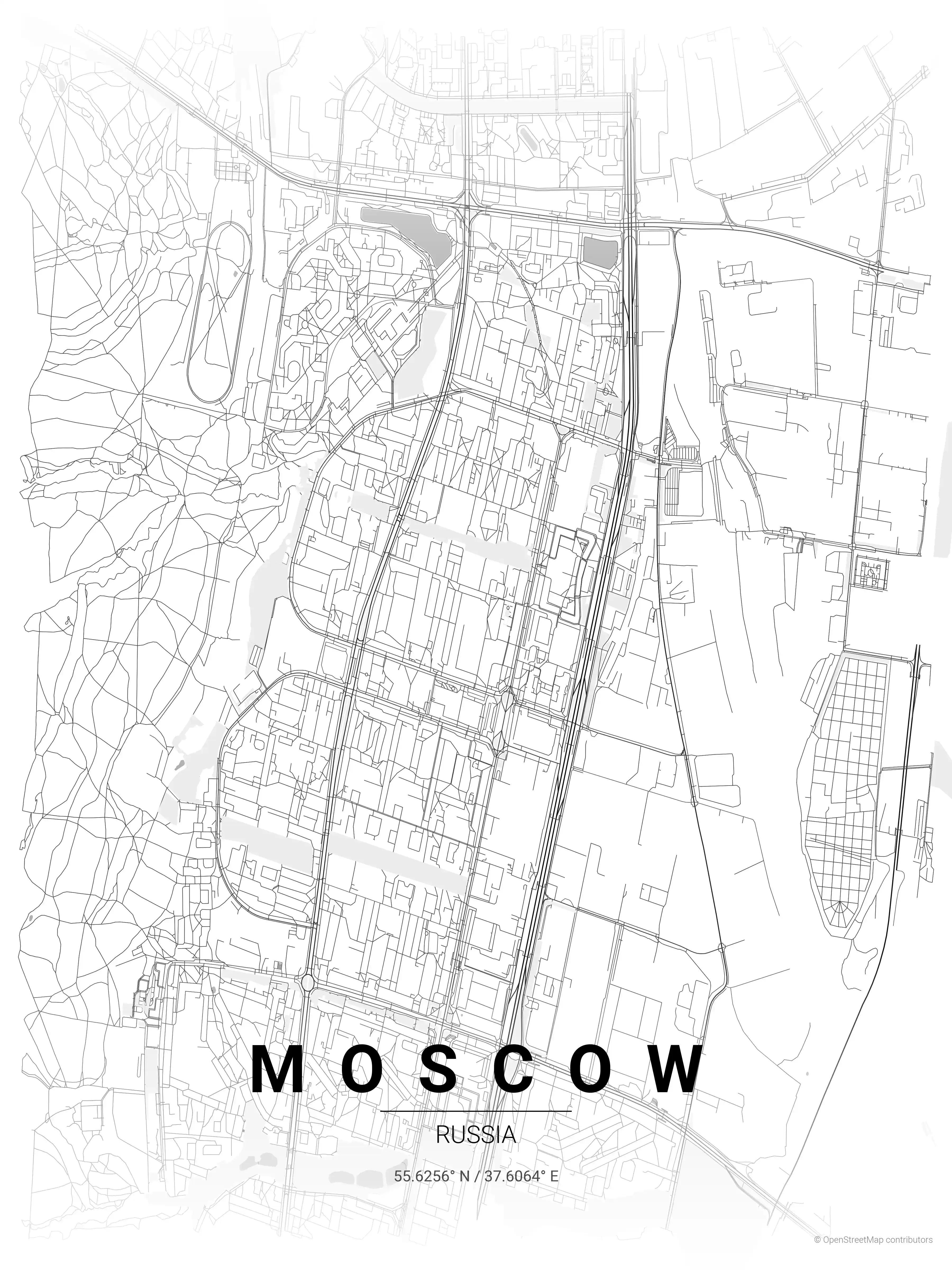Moscow contrast zones map