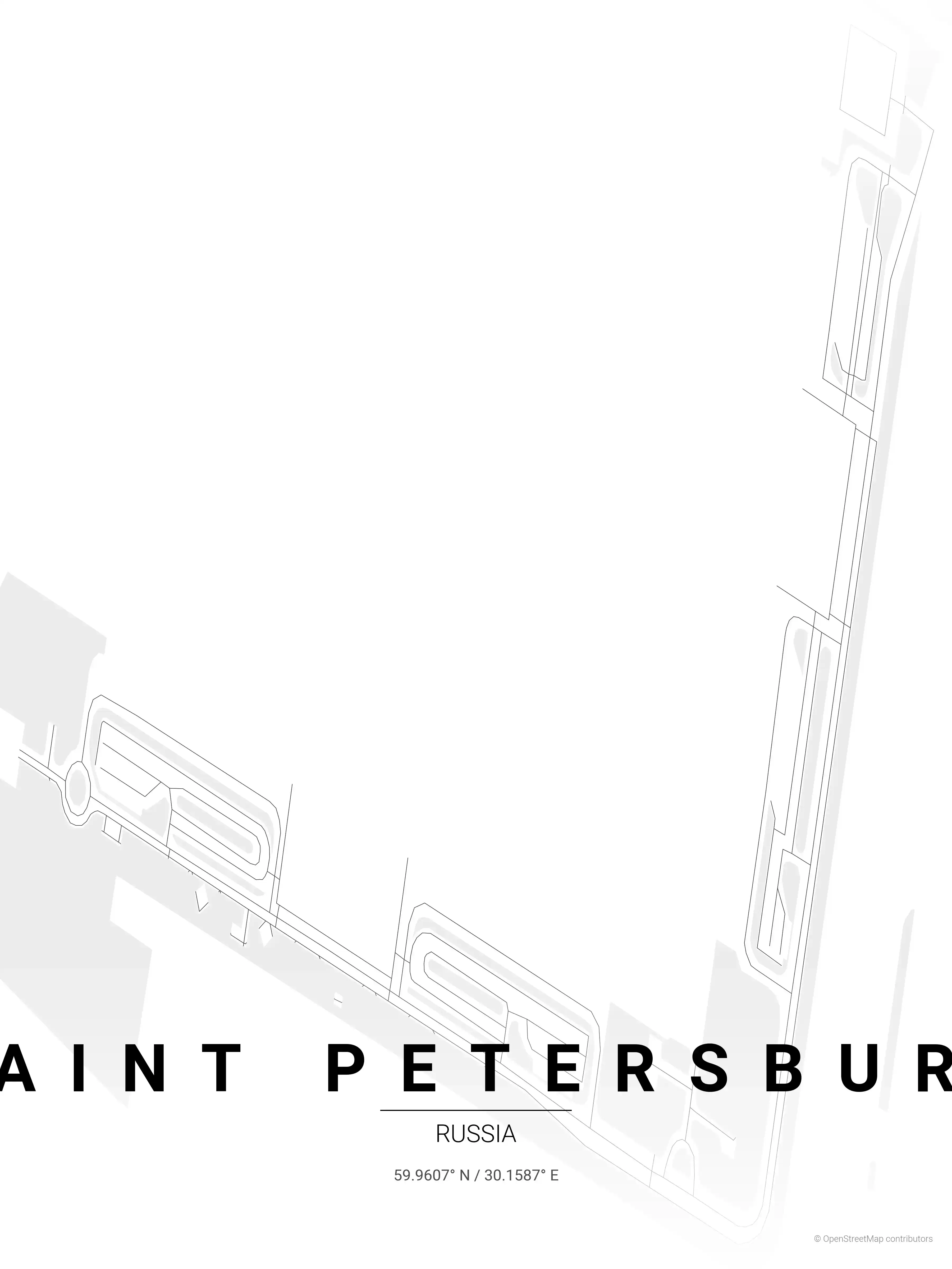 Saint Petersburg contrast zones map