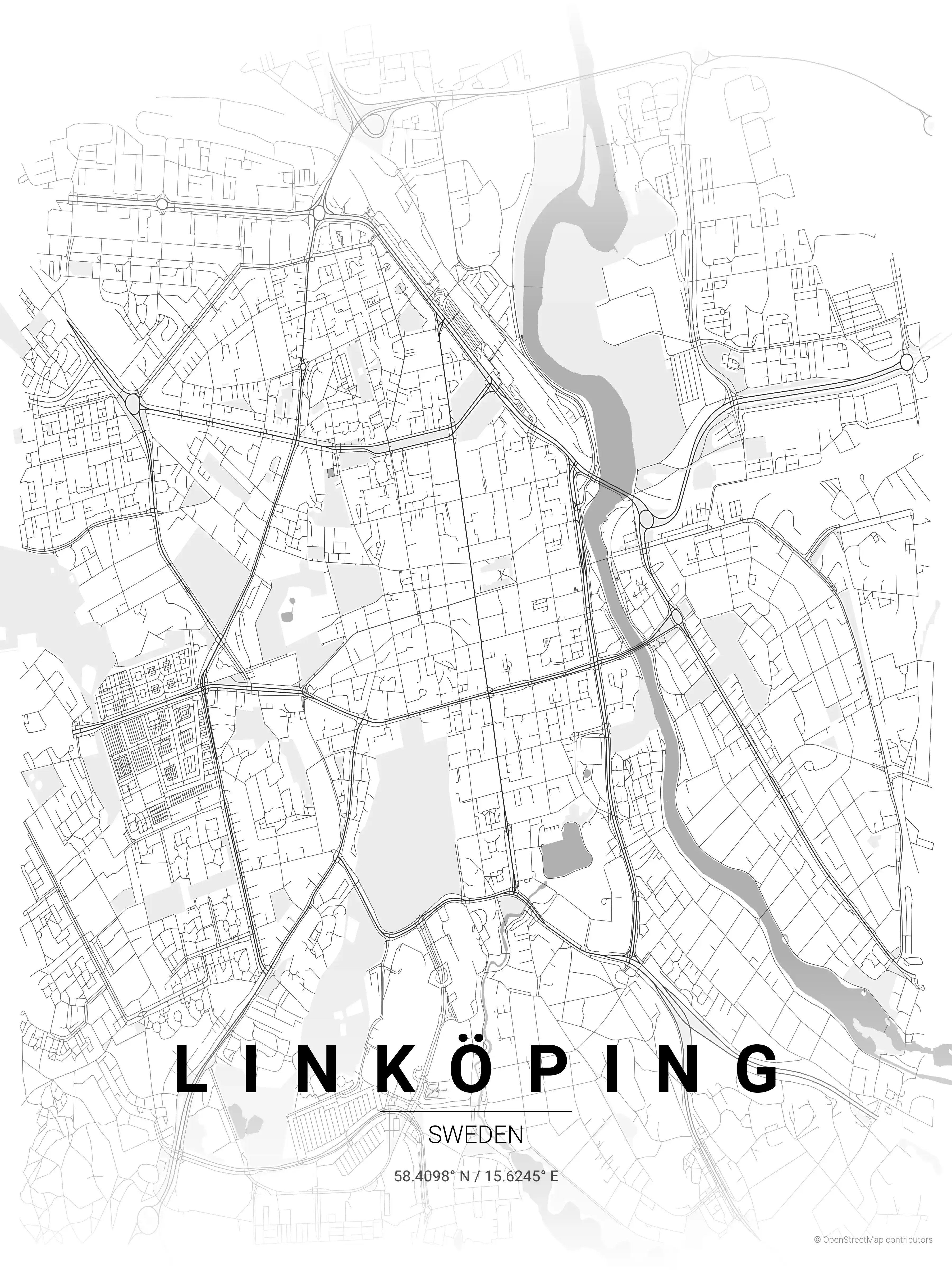 Linköping contrast zones map
