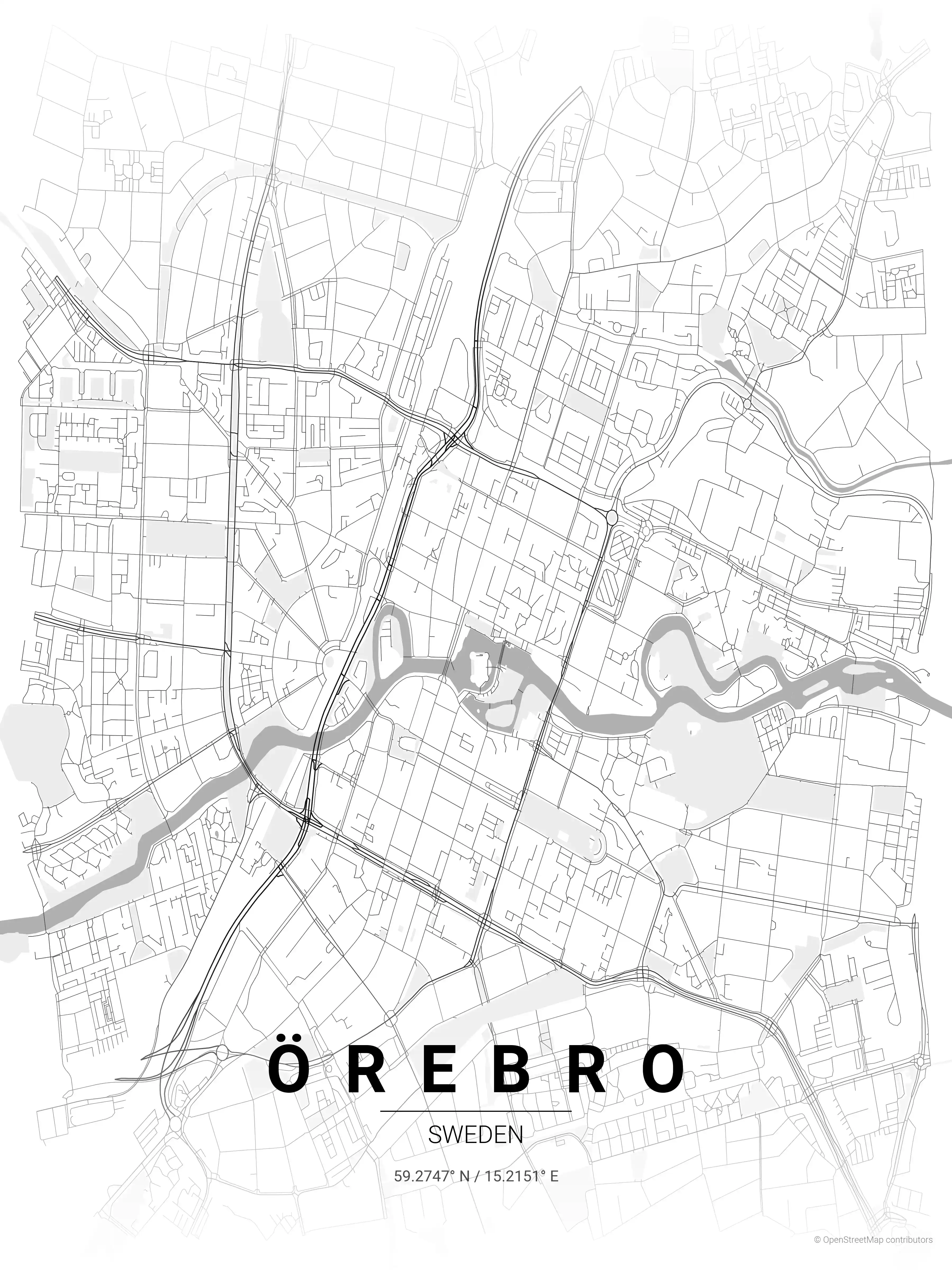Örebro contrast zones map
