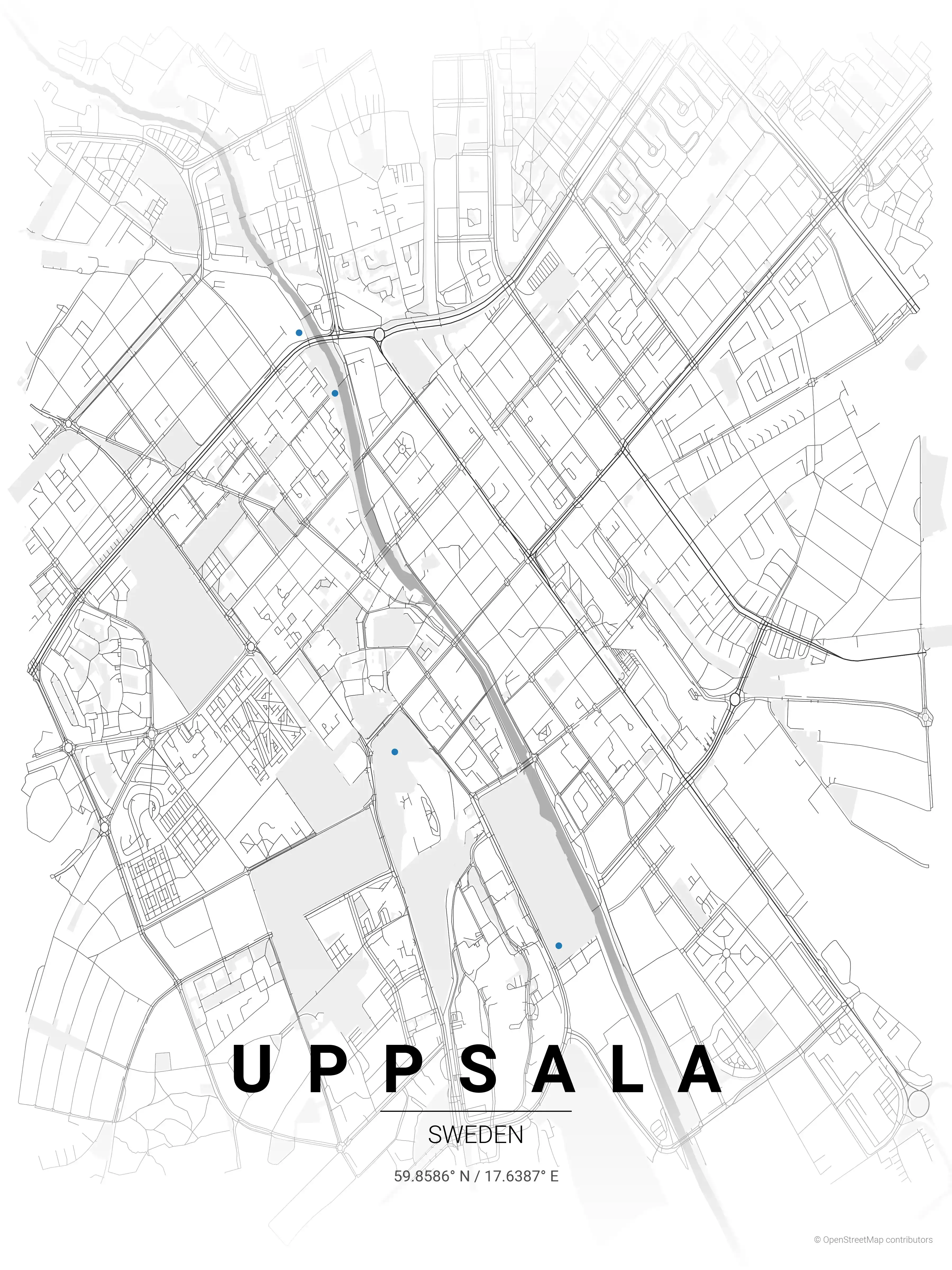Uppsala contrast zones map