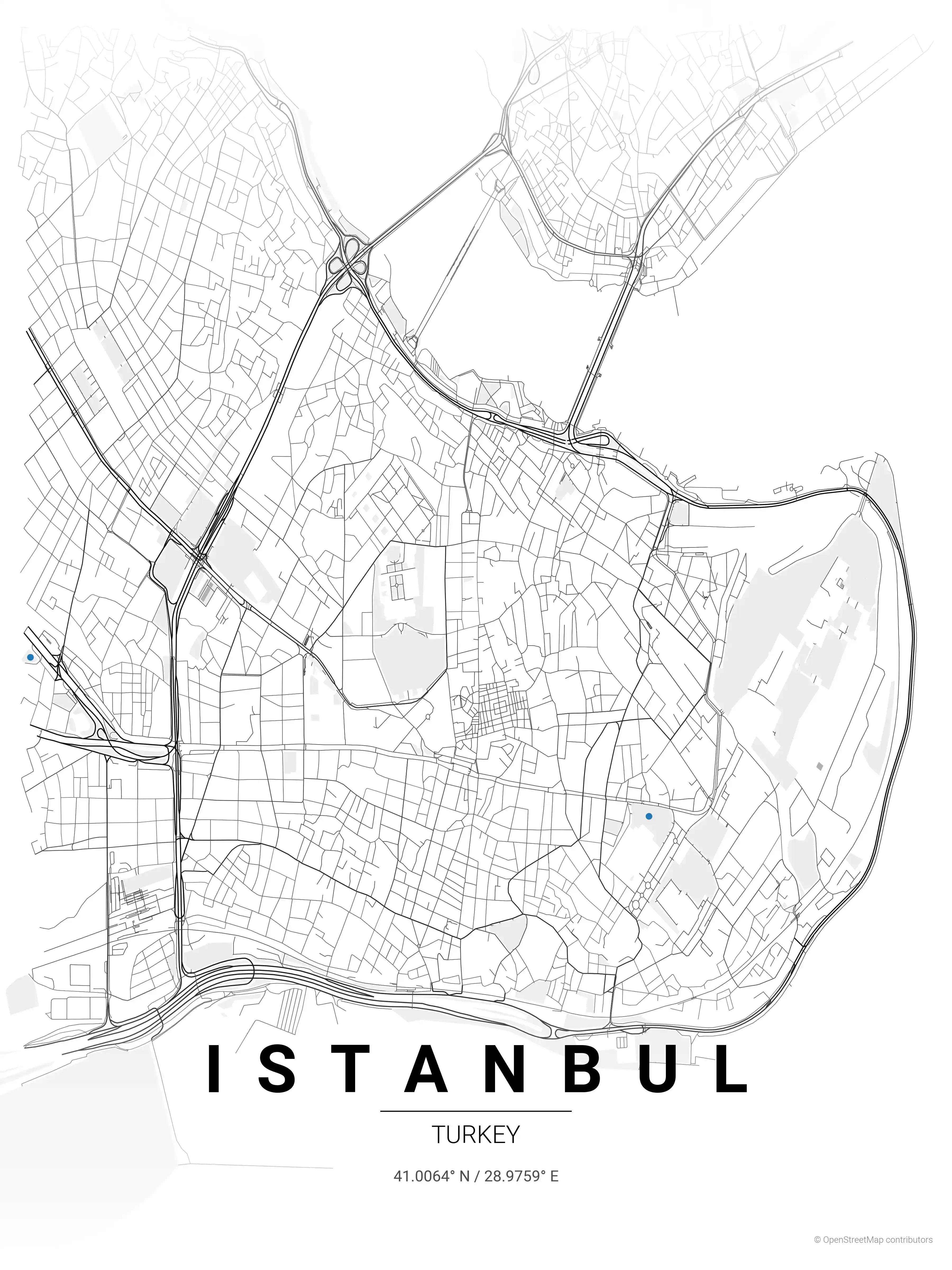 Istanbul contrast zones map