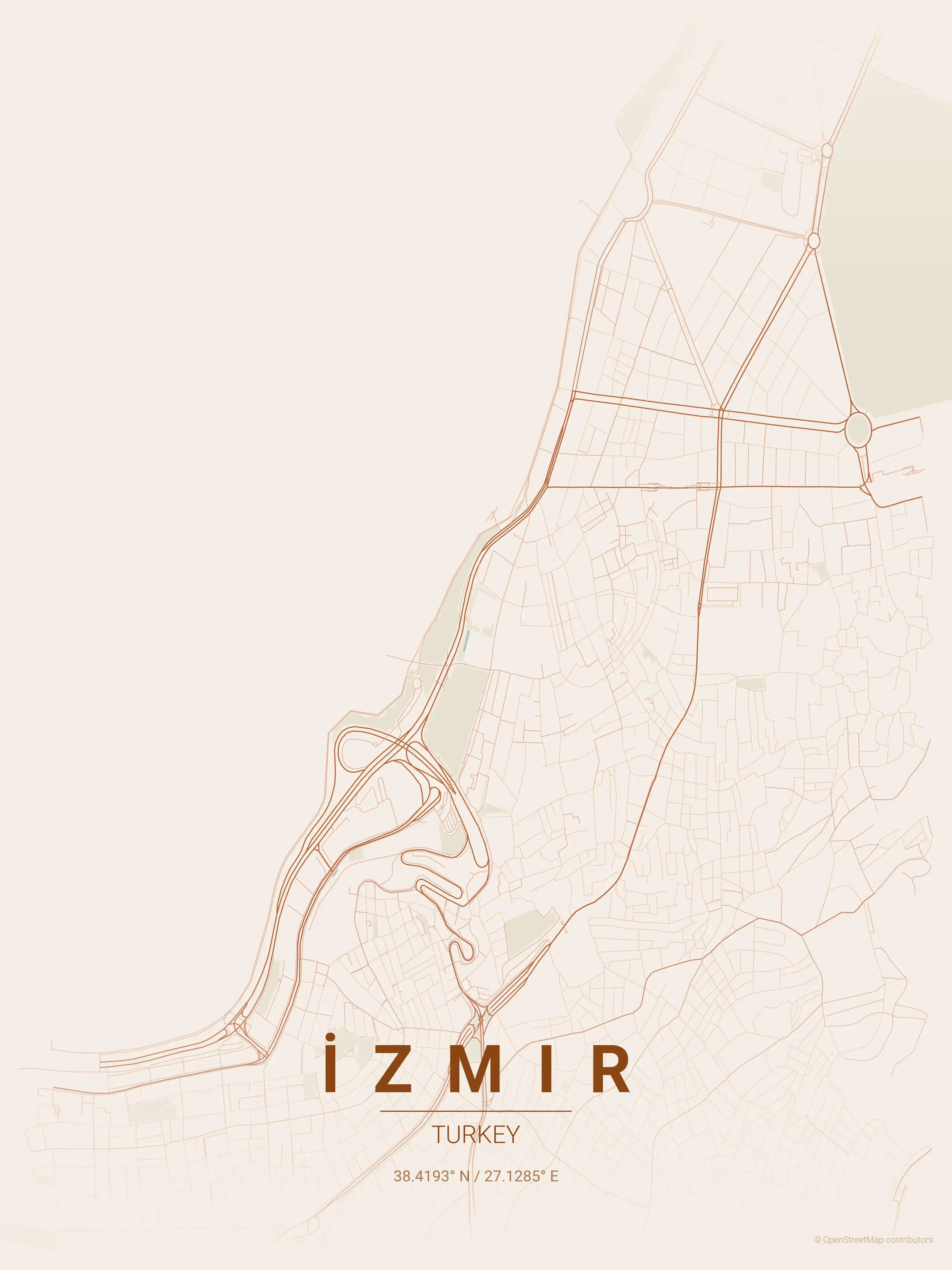 İzmir terracotta map