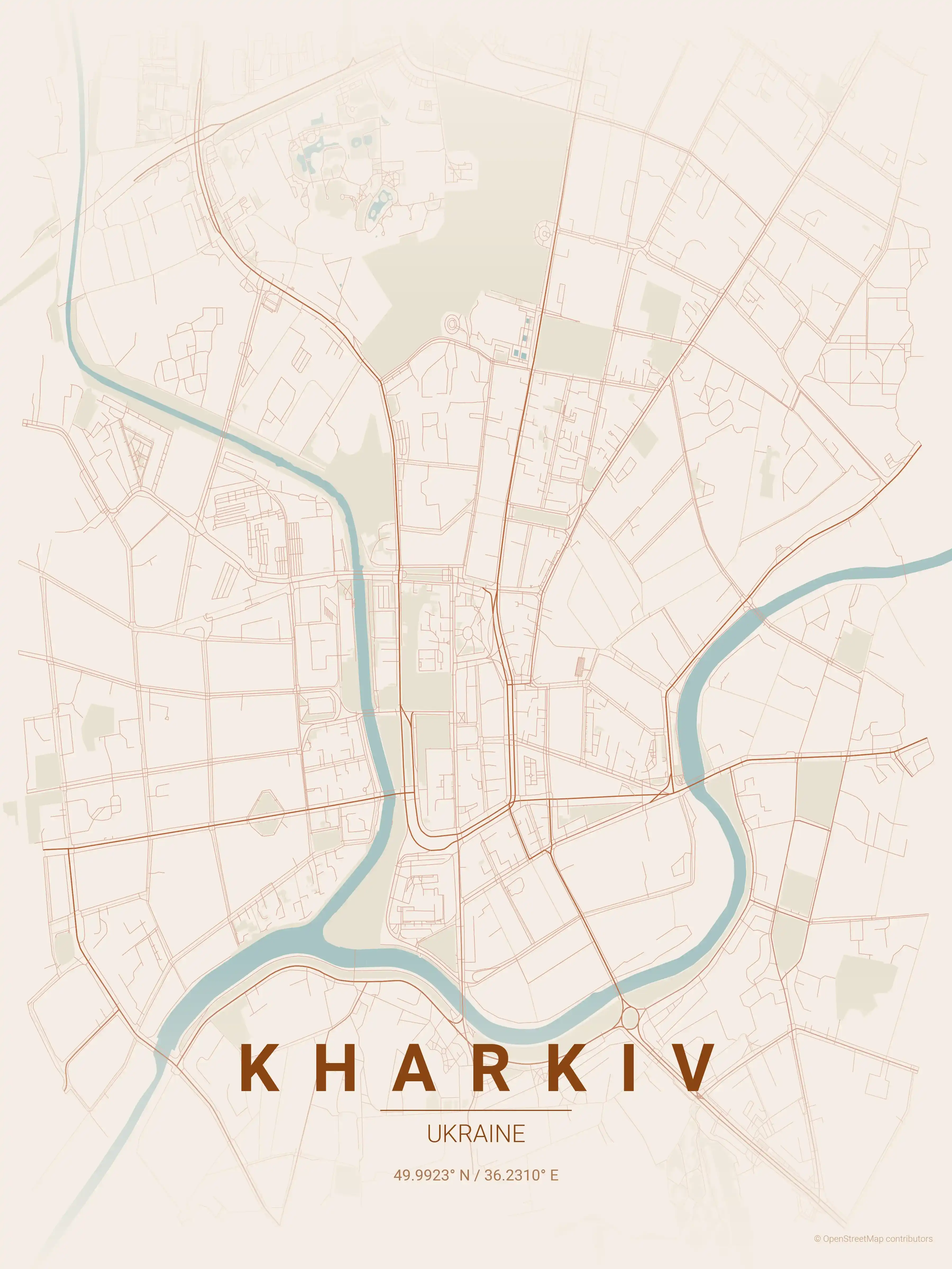 Kharkiv terracotta map