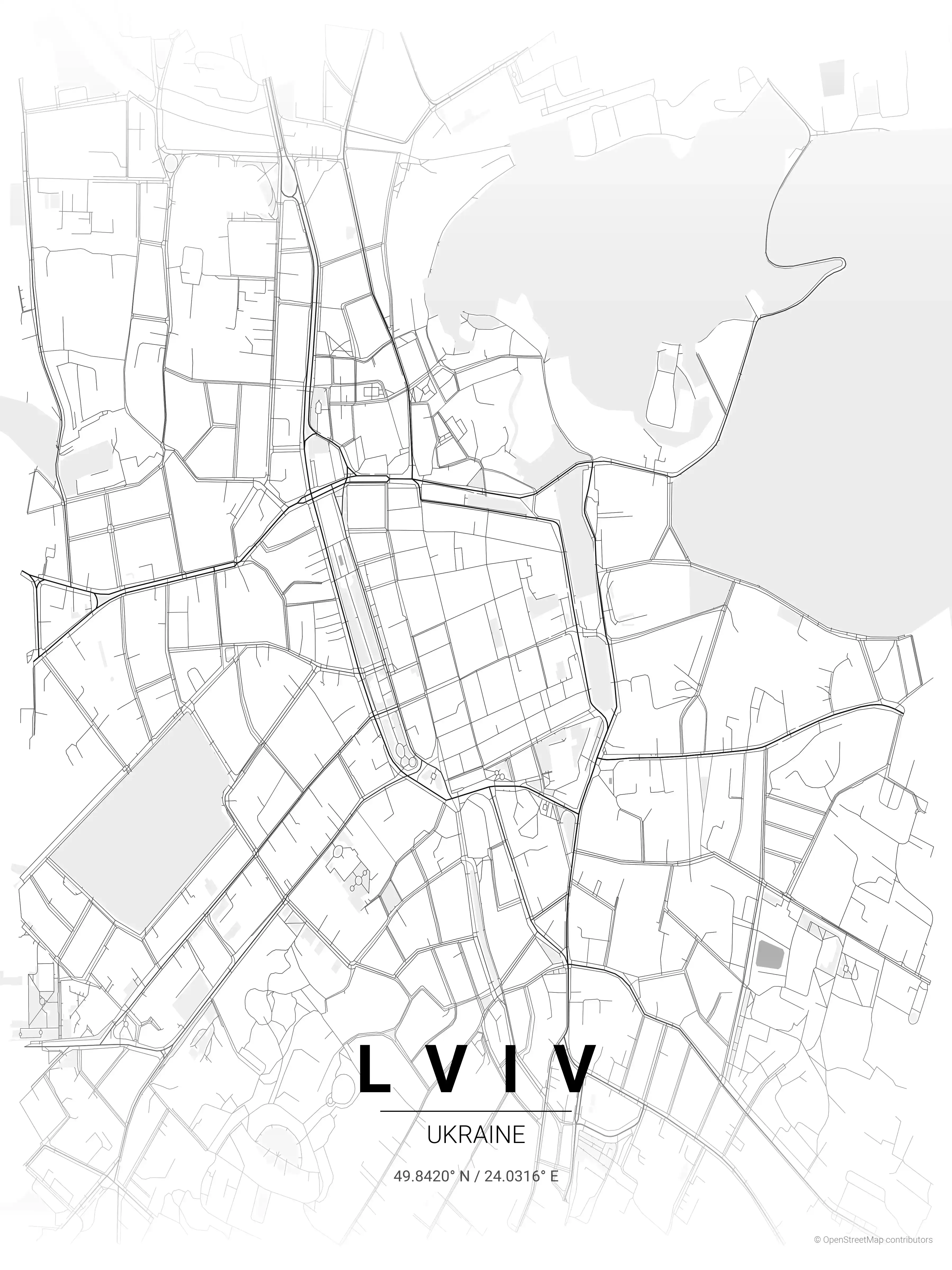 Lviv contrast zones map