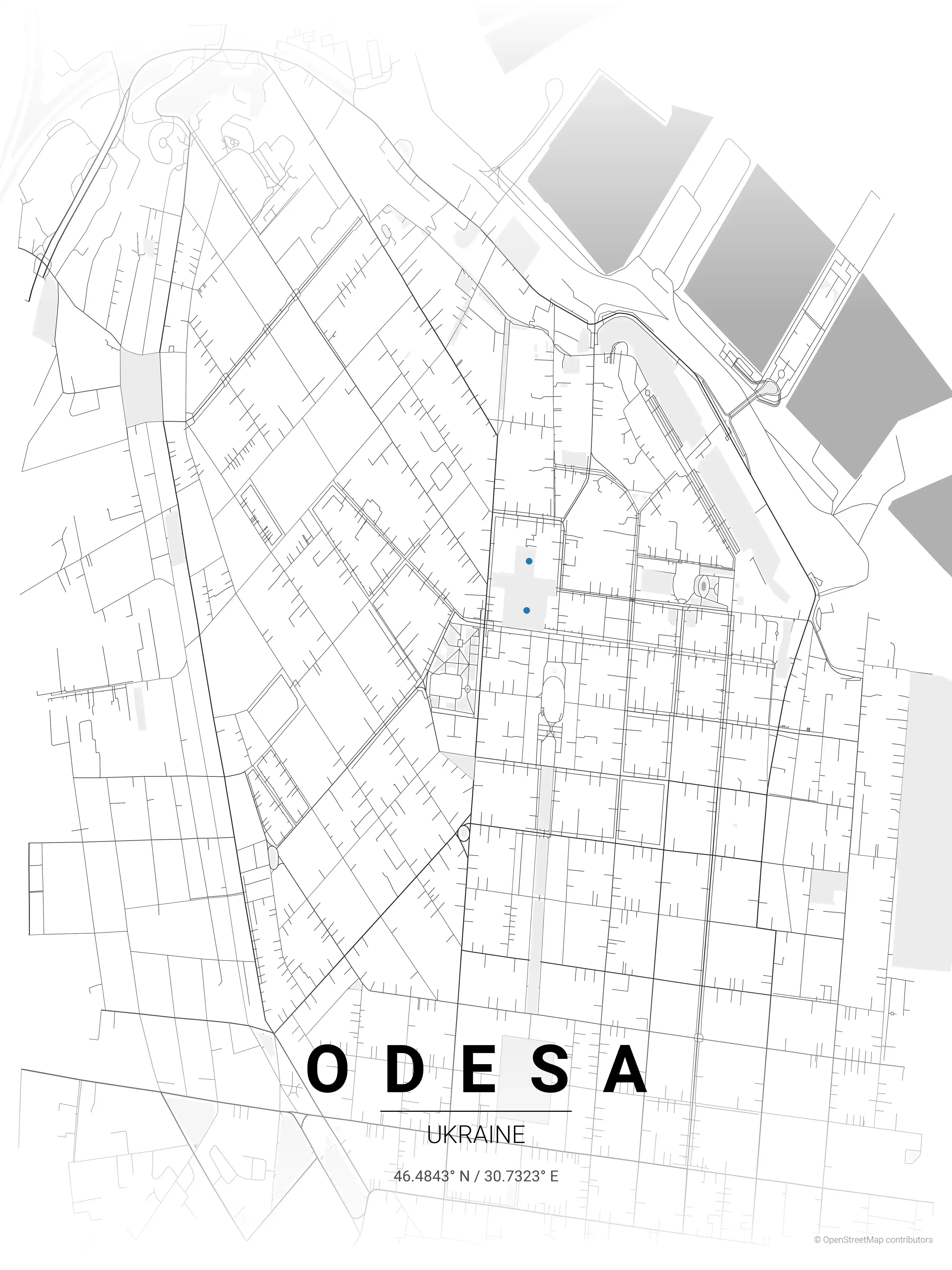 Odesa contrast zones map