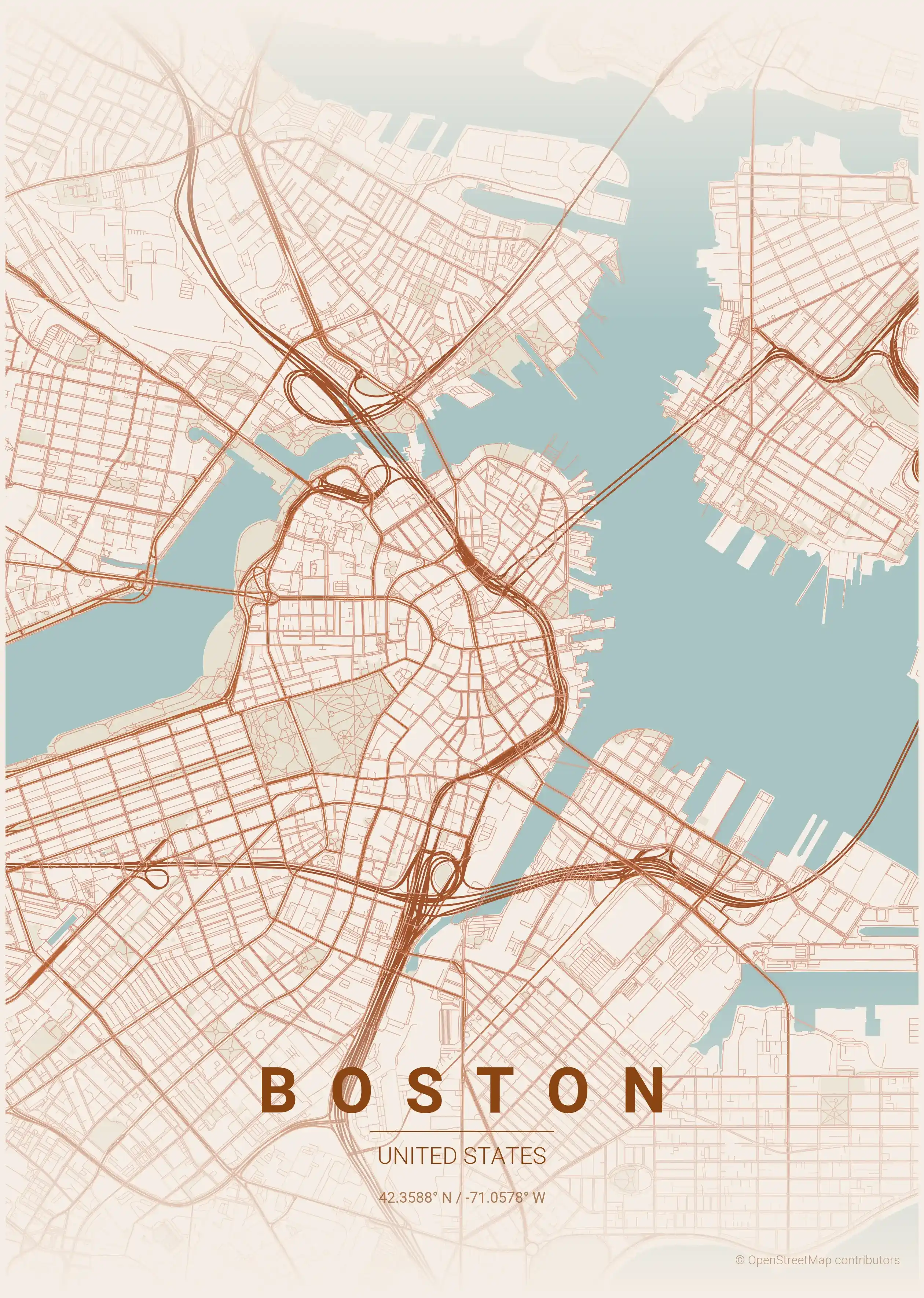 Boston terracotta map