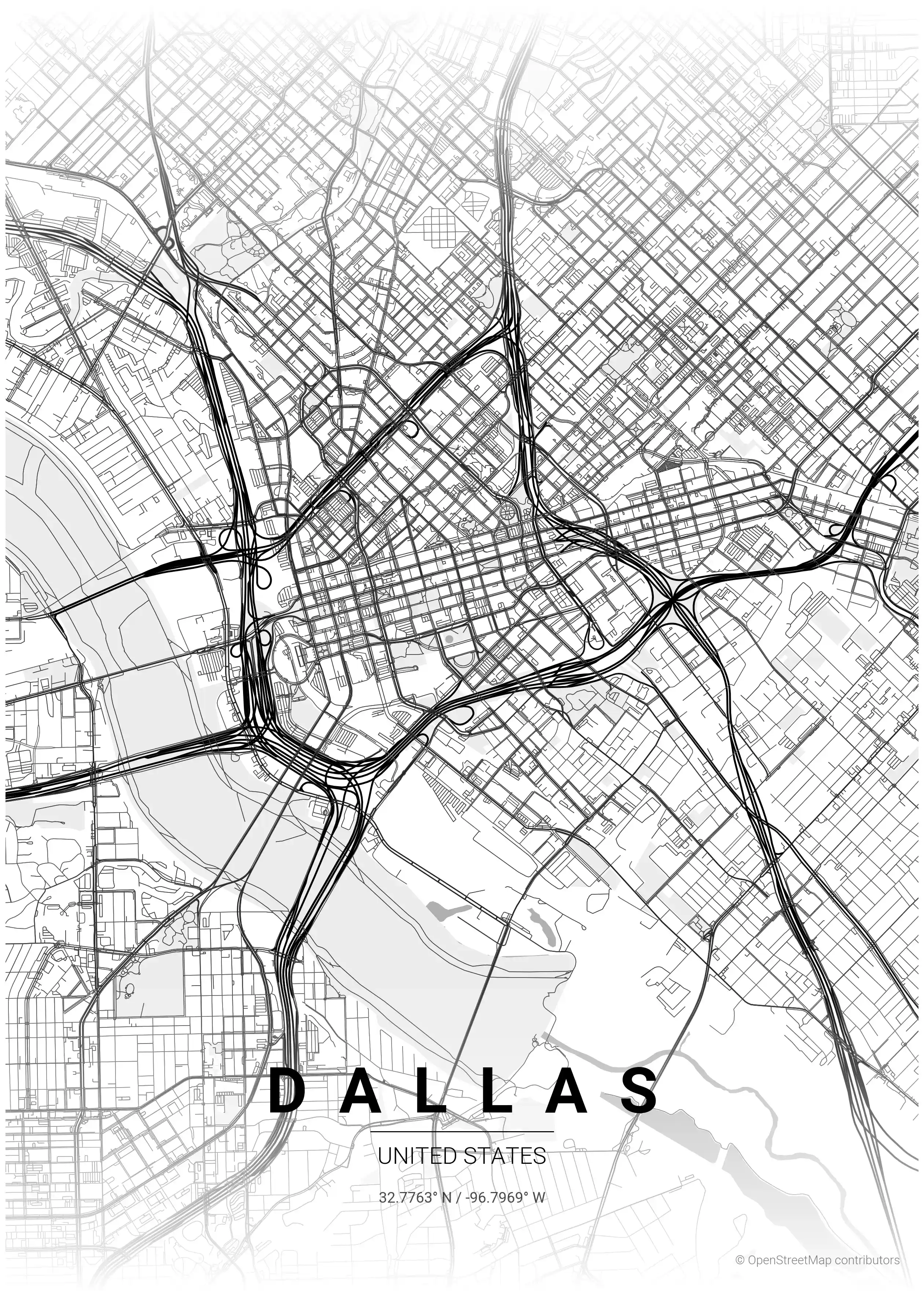 Dallas contrast zones map