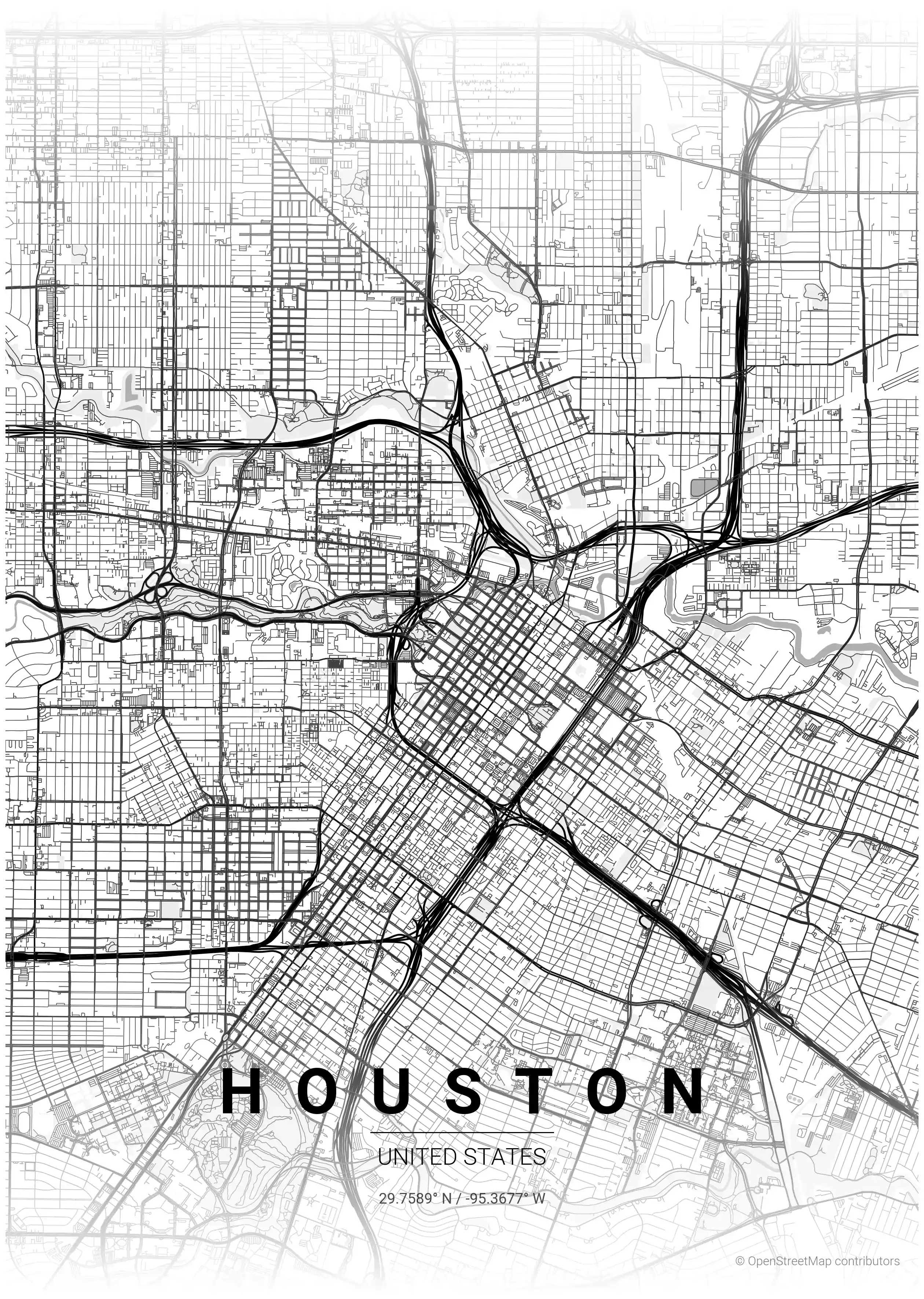 Houston contrast zones map
