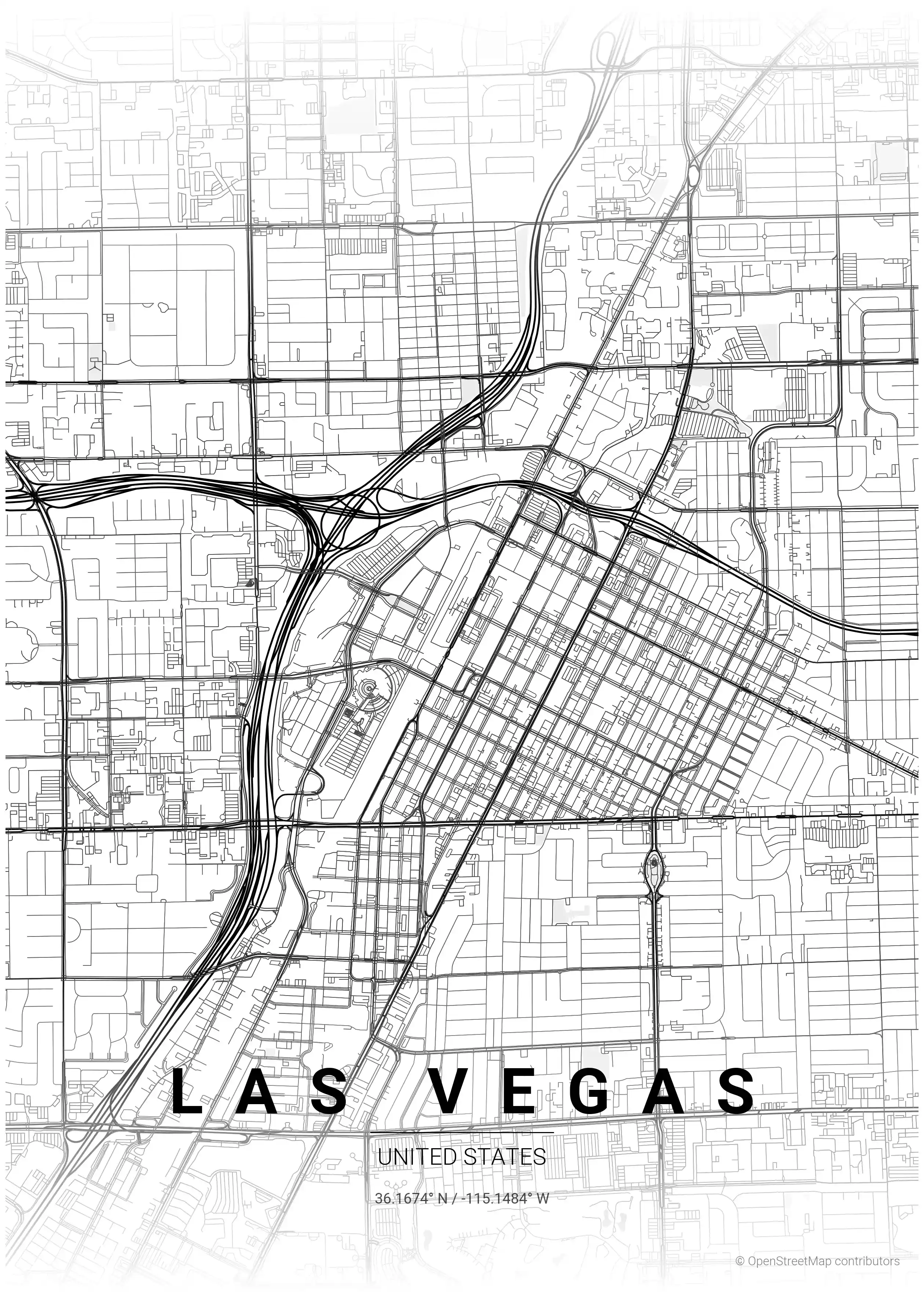 Las Vegas contrast zones map