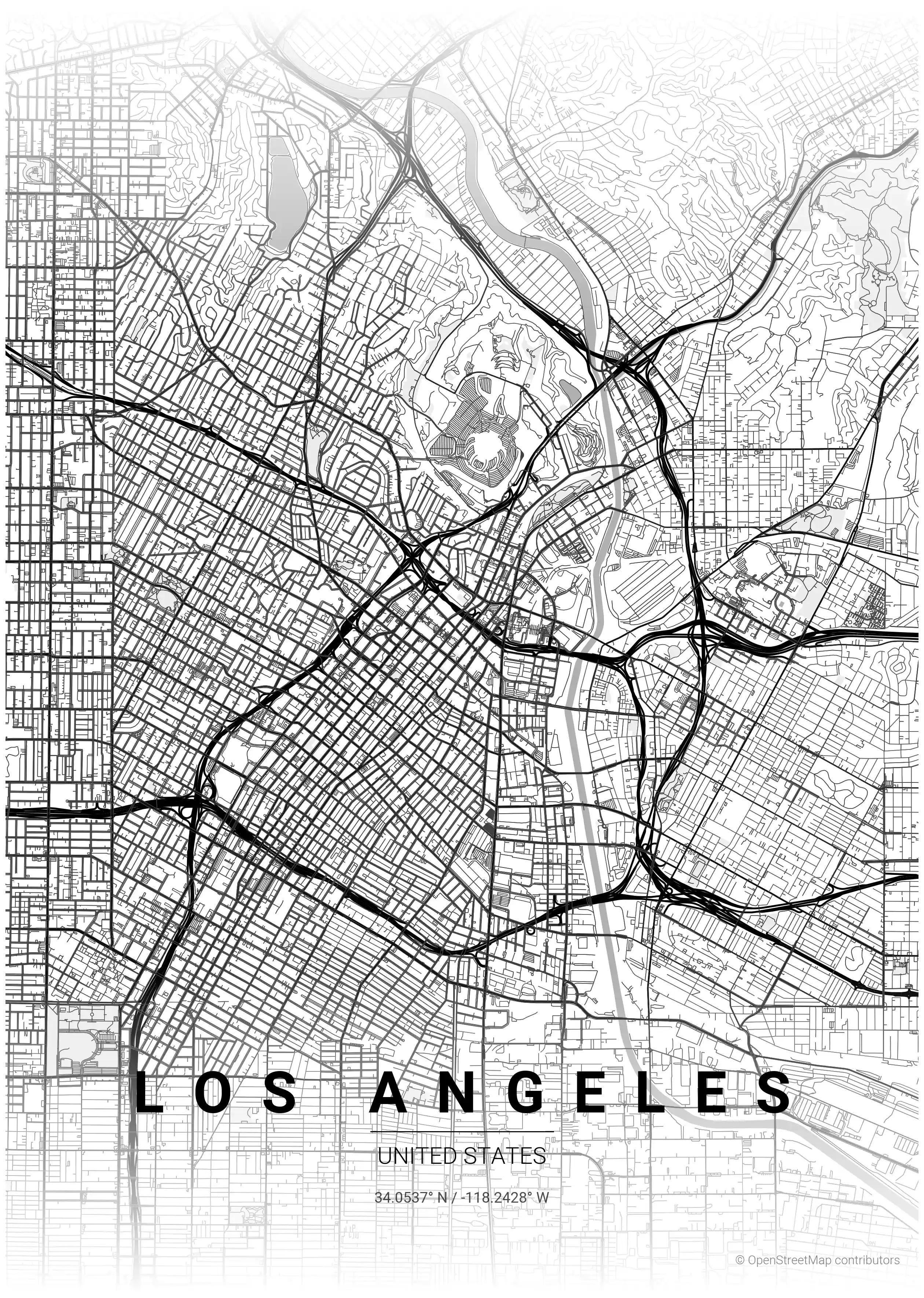 Los Angeles contrast zones map