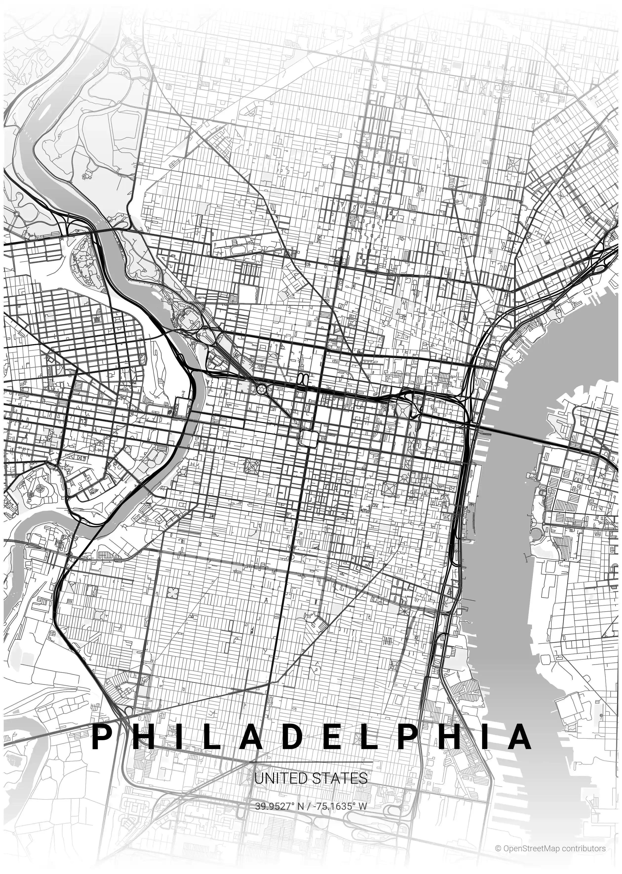 Philadelphia contrast zones map