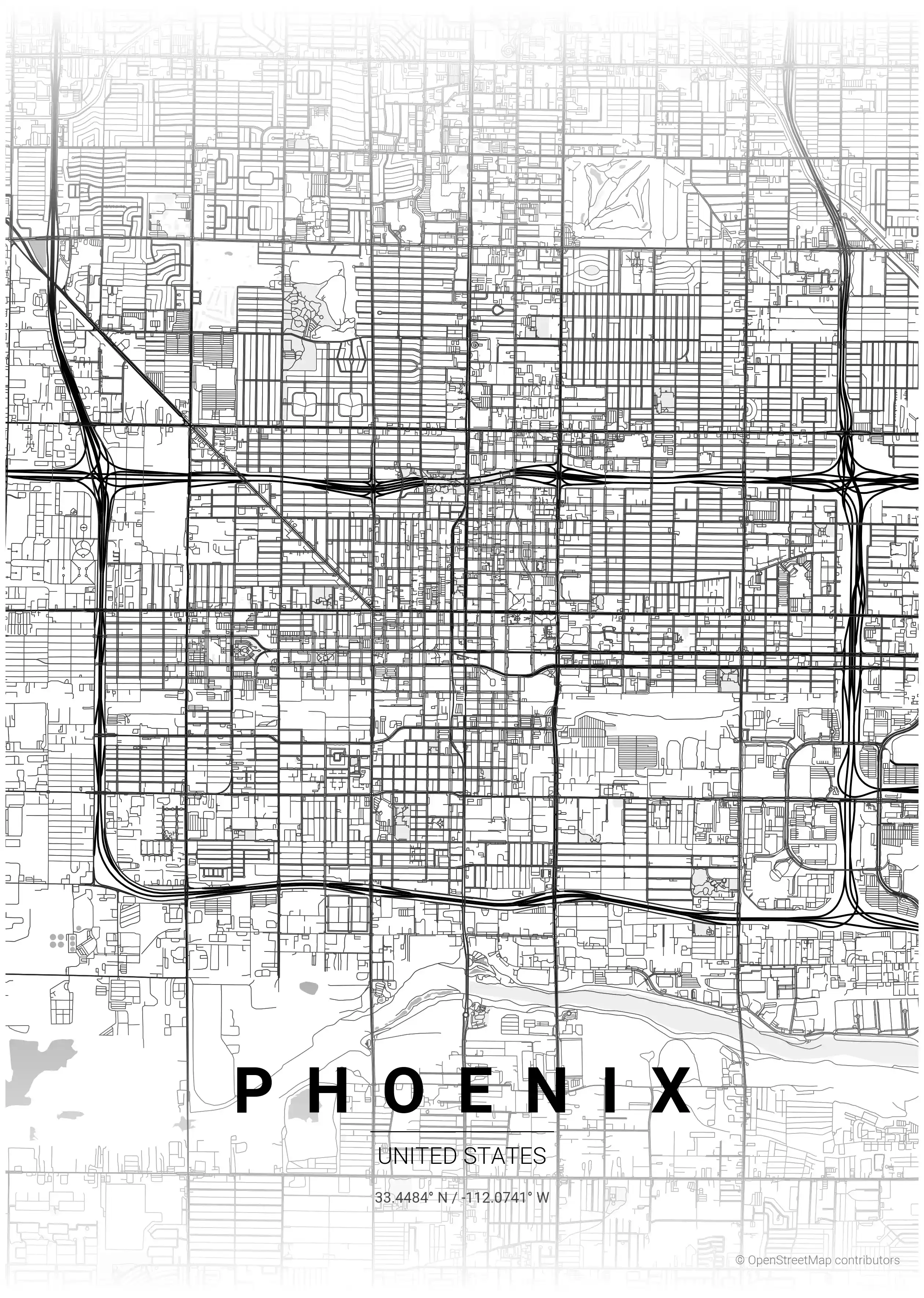 Phoenix contrast zones map