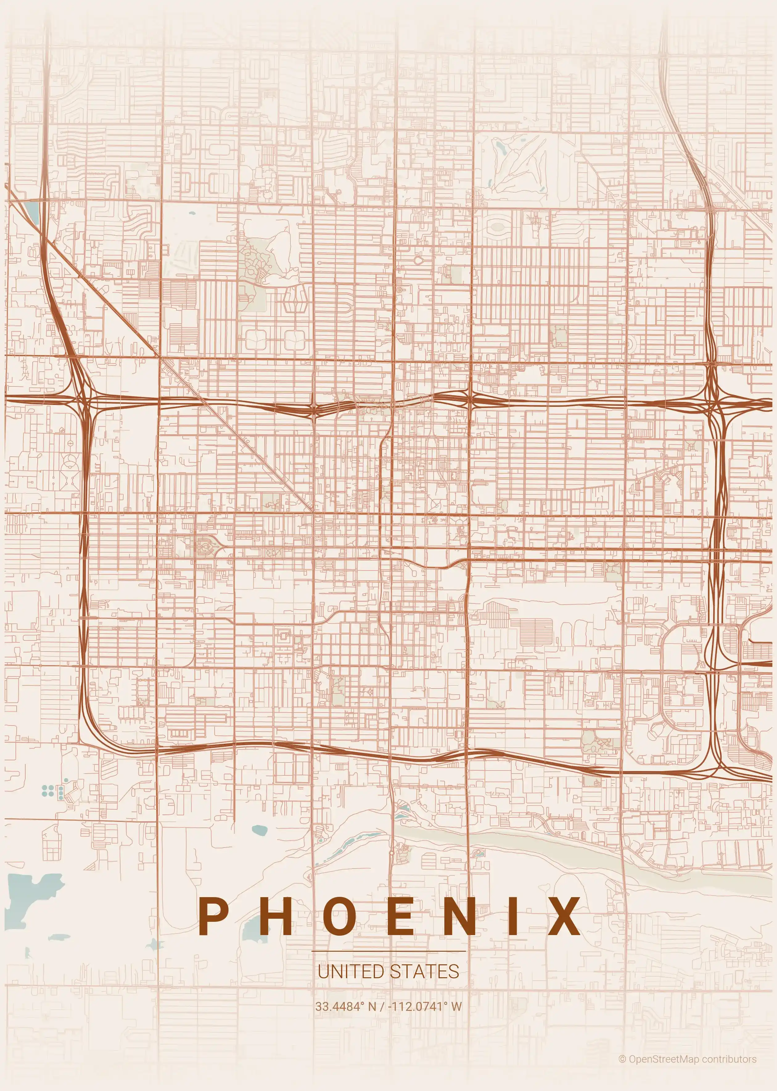 Phoenix terracotta map